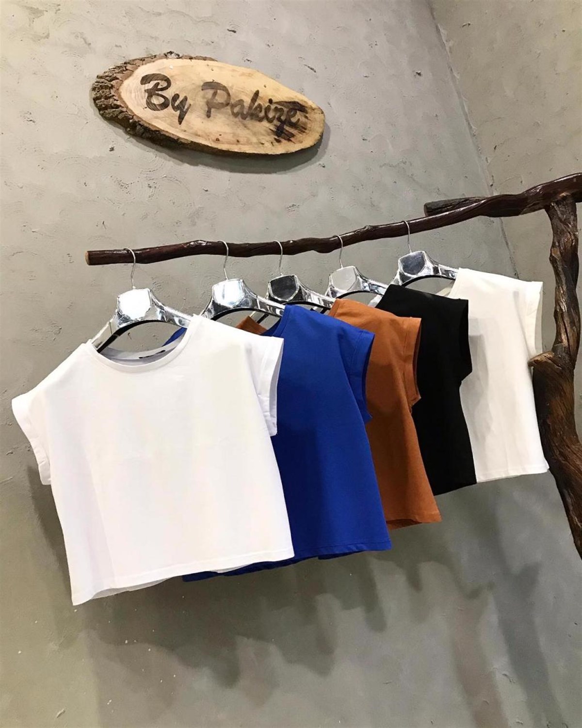Basic Tshirt ( SAKS & BAKIR & EKRU & BEYAZ &SİYAH
