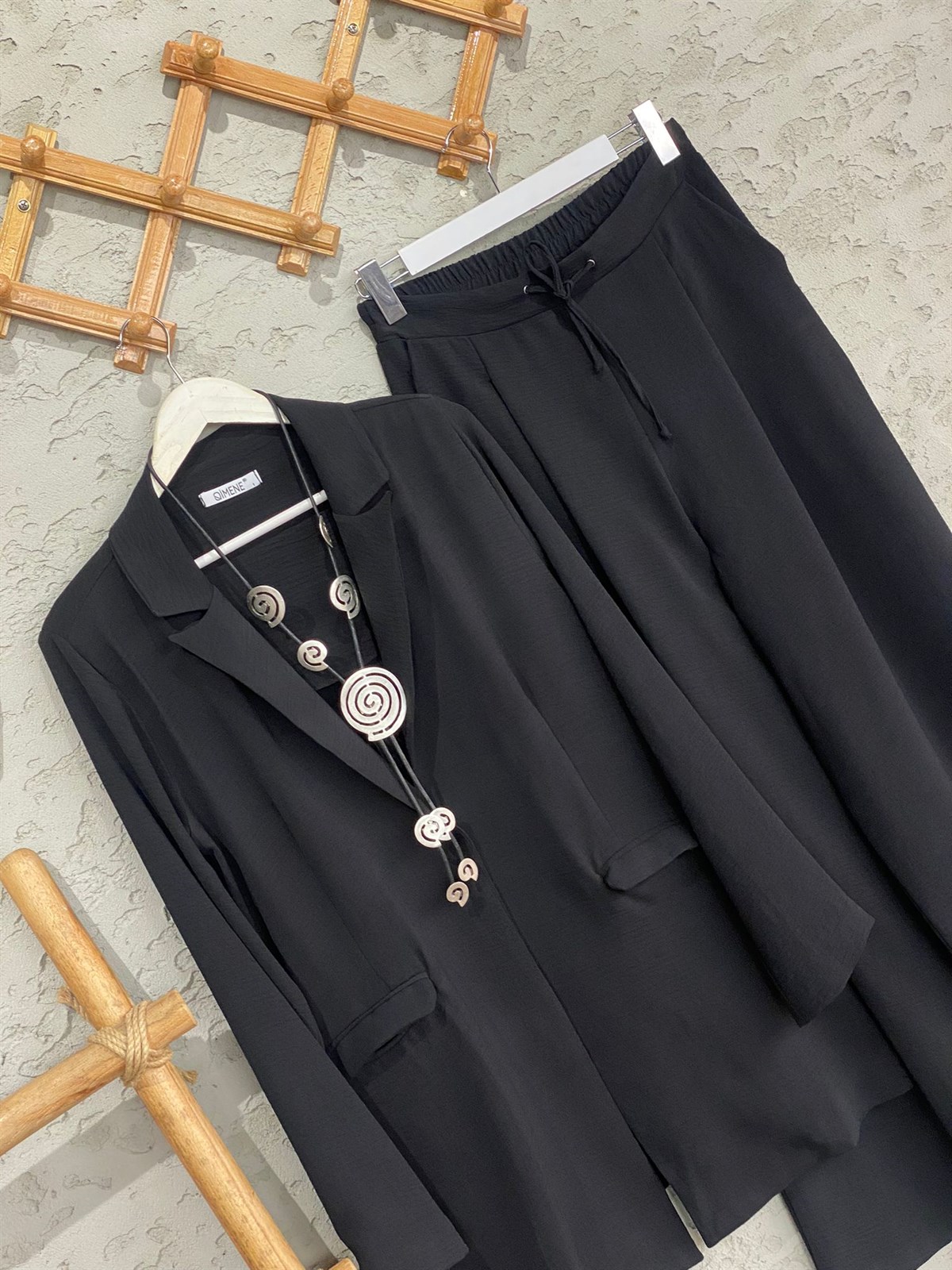 Blazer Ceketli Aerobin Kumaş Takım