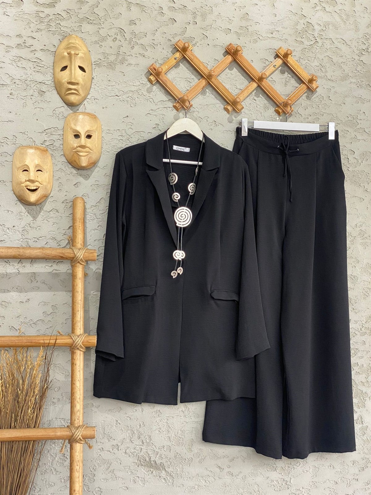 Blazer Ceketli Aerobin Kumaş Takım