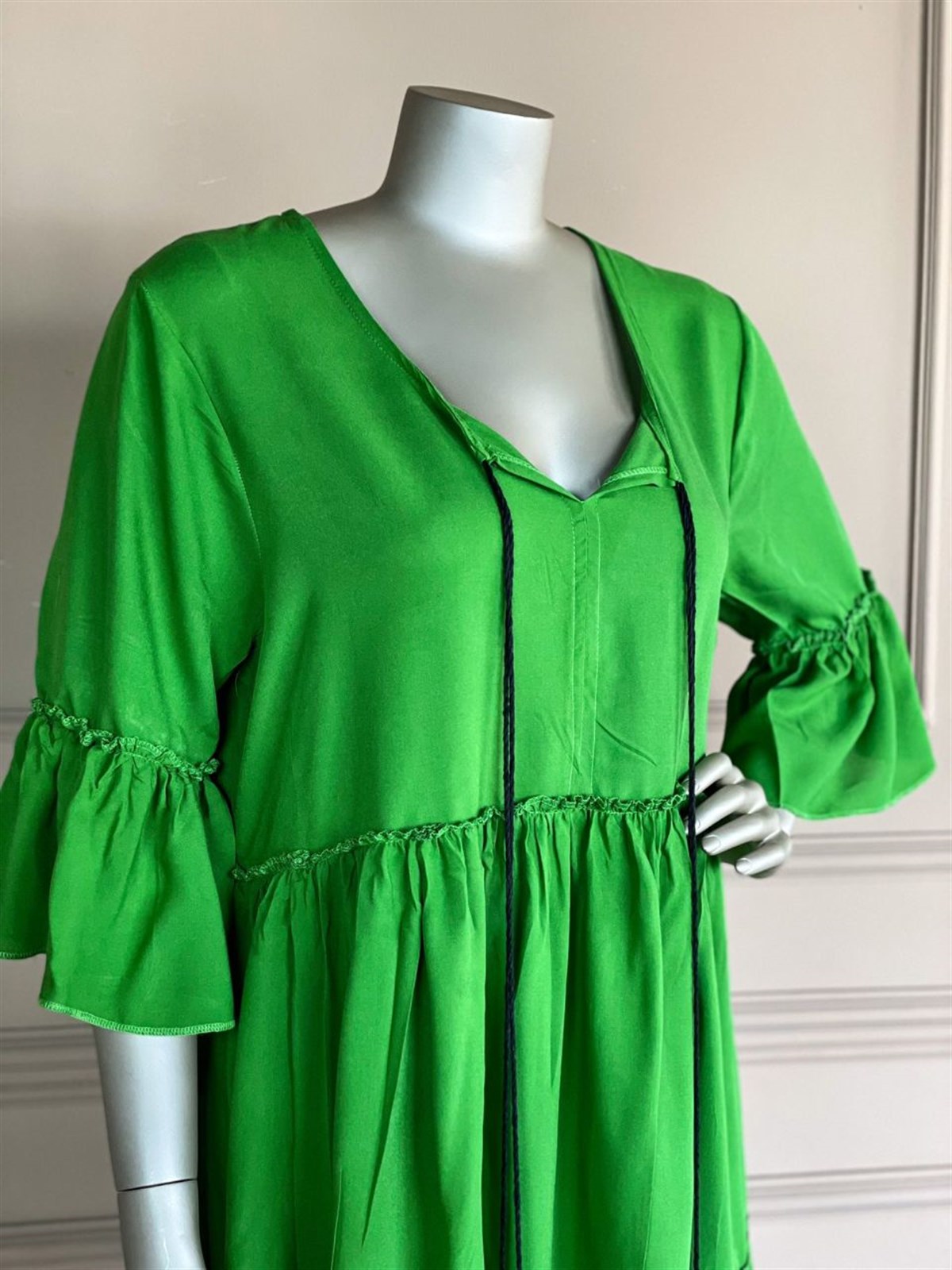 Bohem Tarz Elbise (Yeşil)