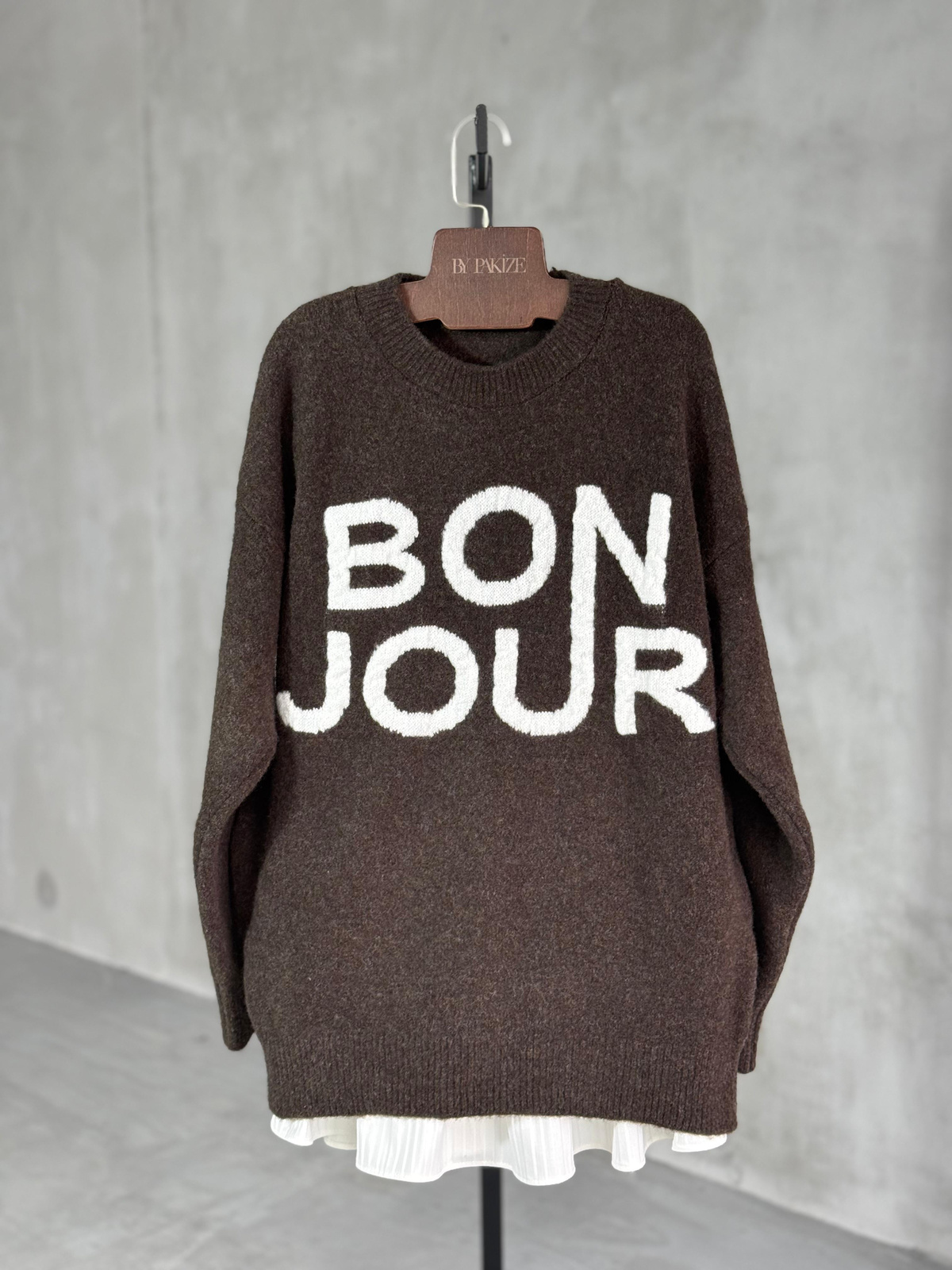 Bonjour Premium Soft Kazak (Kahve)