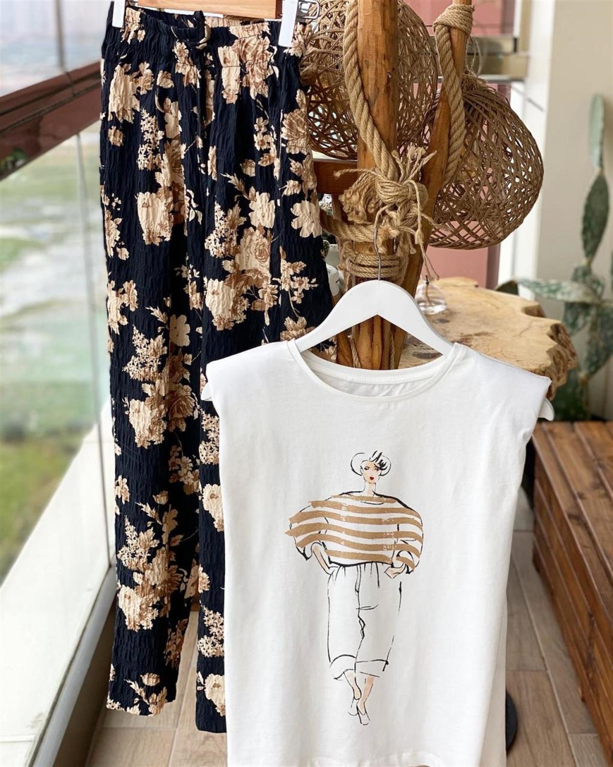 Bürümcük Kumaş Pantolon  (Siyah)