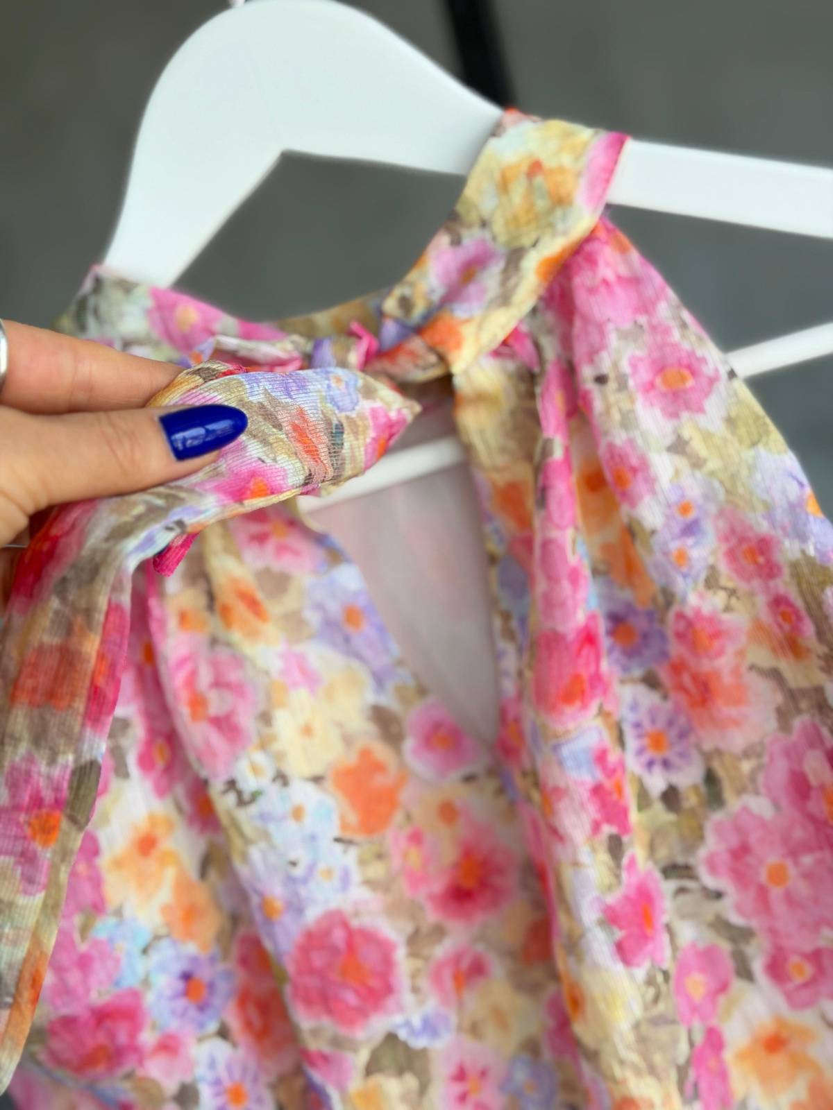 Çiçek Desenli Halter Yaka Şortlu Takım  (Pembe)