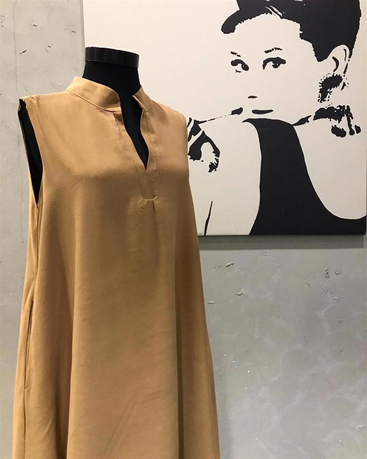 Coton Kumaş Komple Astar Salaş Model Elbise (CAMEL)