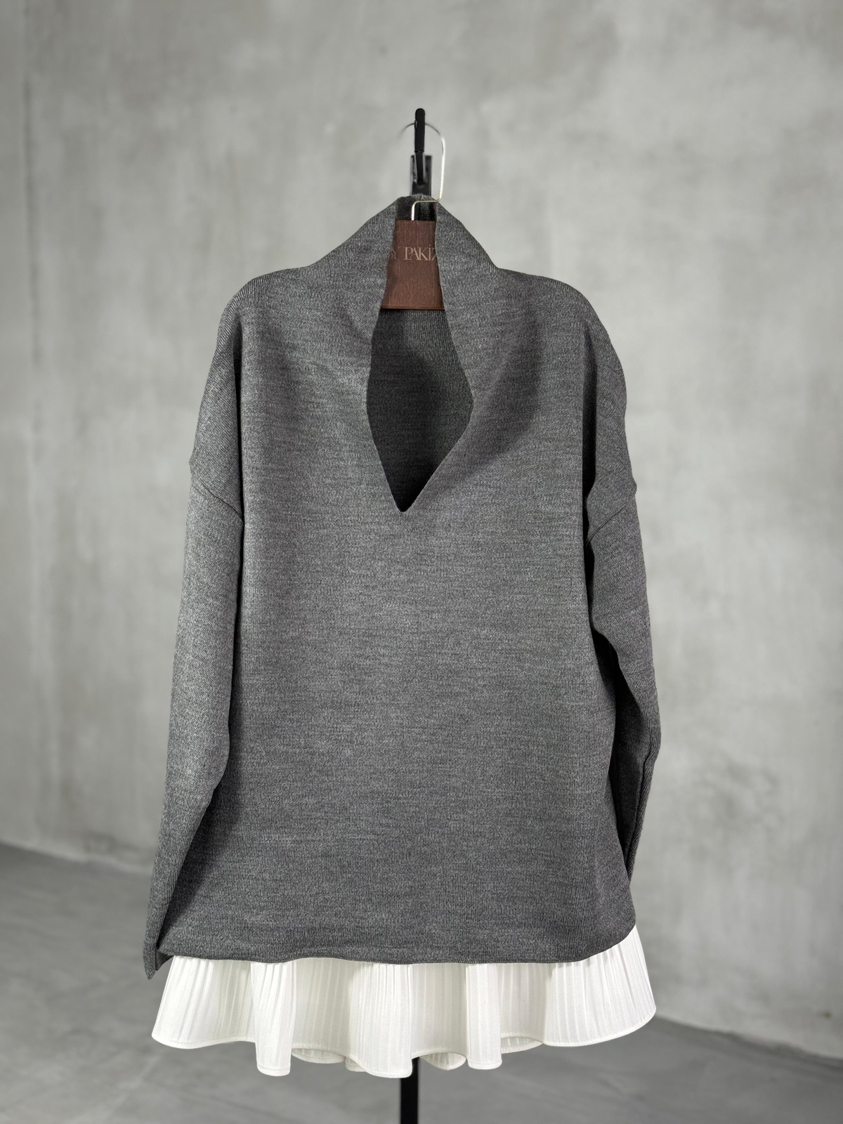 Dik Yaka Oversize Kazak (Antrasit)