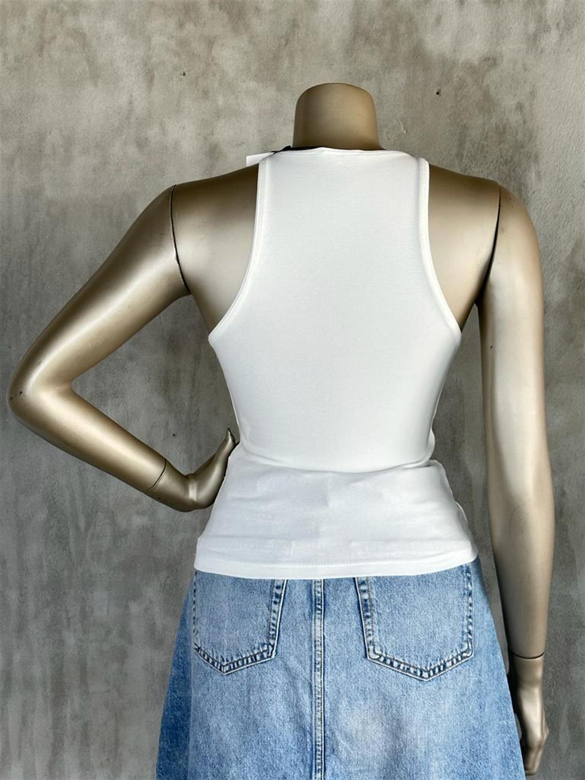 Dilvin Halter Yaka Crop (Ekru)