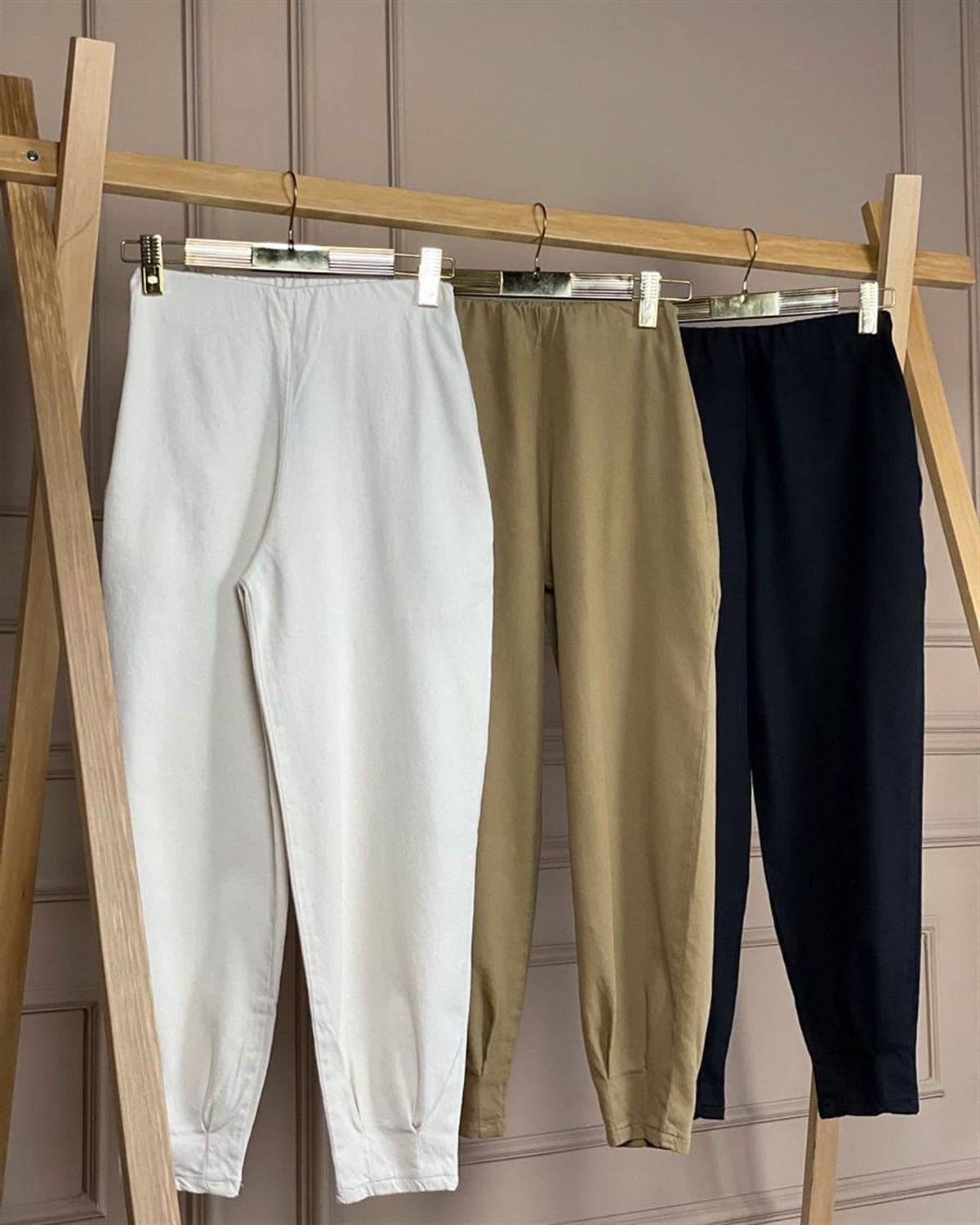 Dokuma Gabardin Kumaş Pantolon (SİYAH)