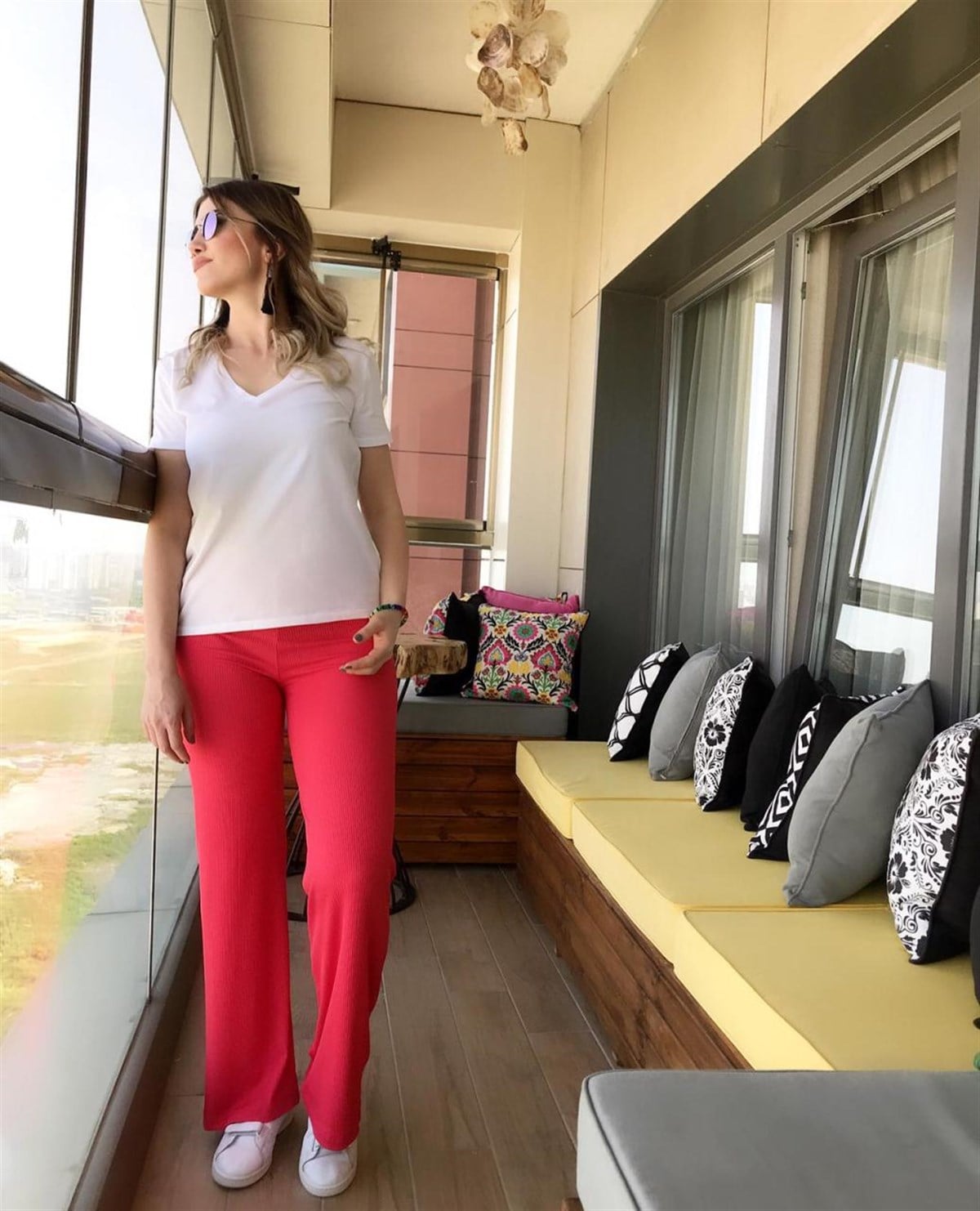 Fitilli Kaşkorse Pantolon (FUŞYA)