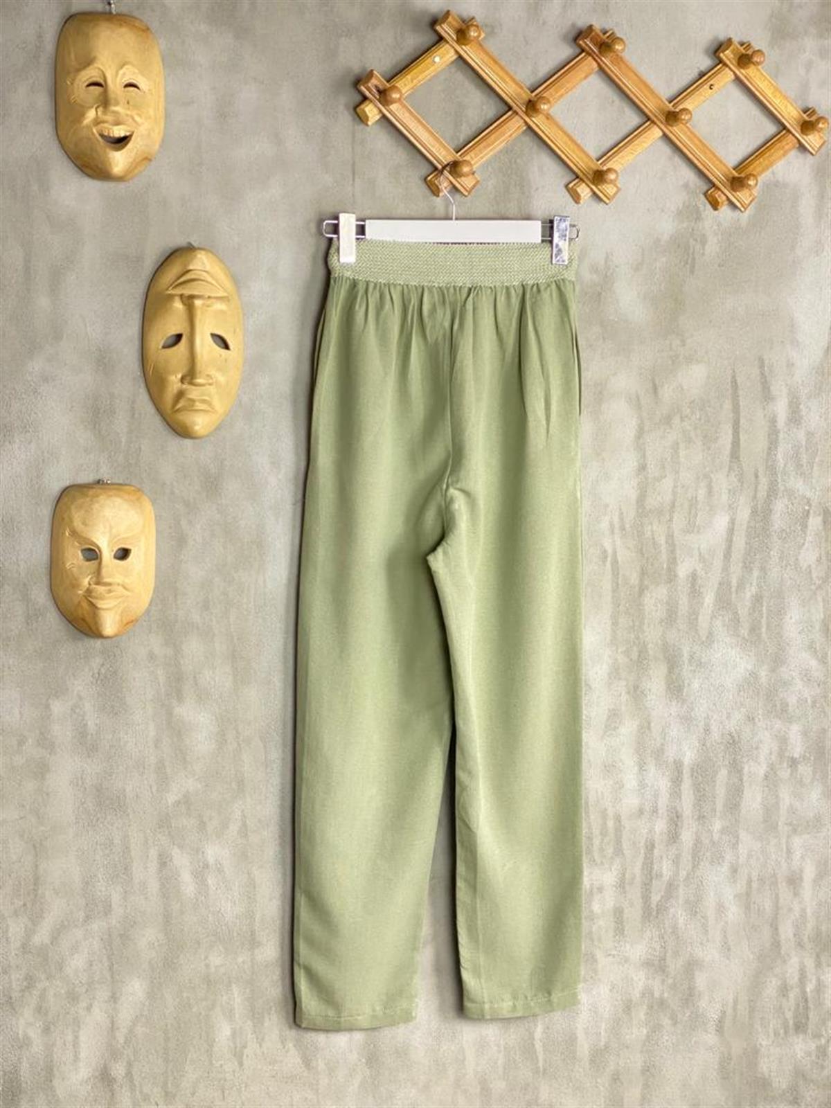 Gömlek Modelli Havuç Kesim Pantolonlu Takım (Mint)