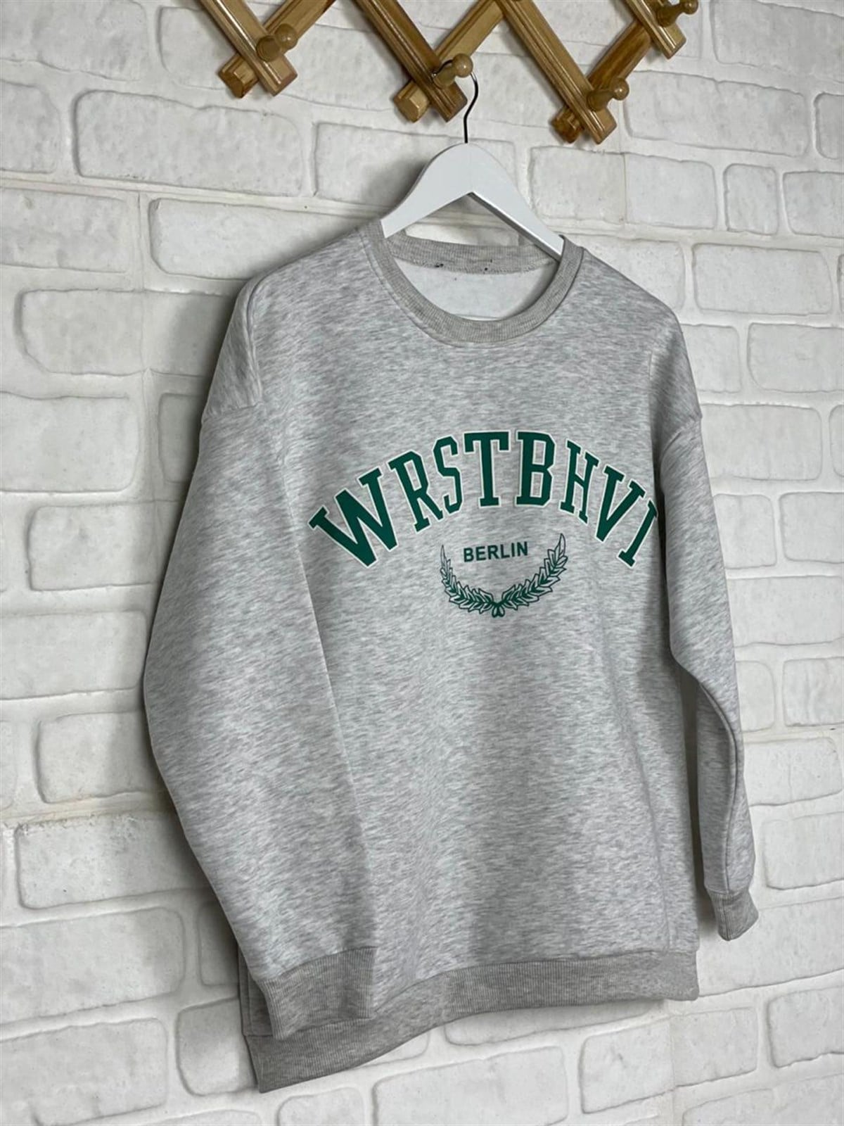 İkiiplik Kumaş İçi Şardonlu Sweatshirt (GRİ)