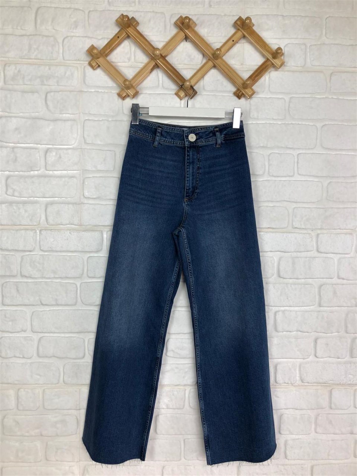 İspanyol Paça Yüksek Bel Jeans