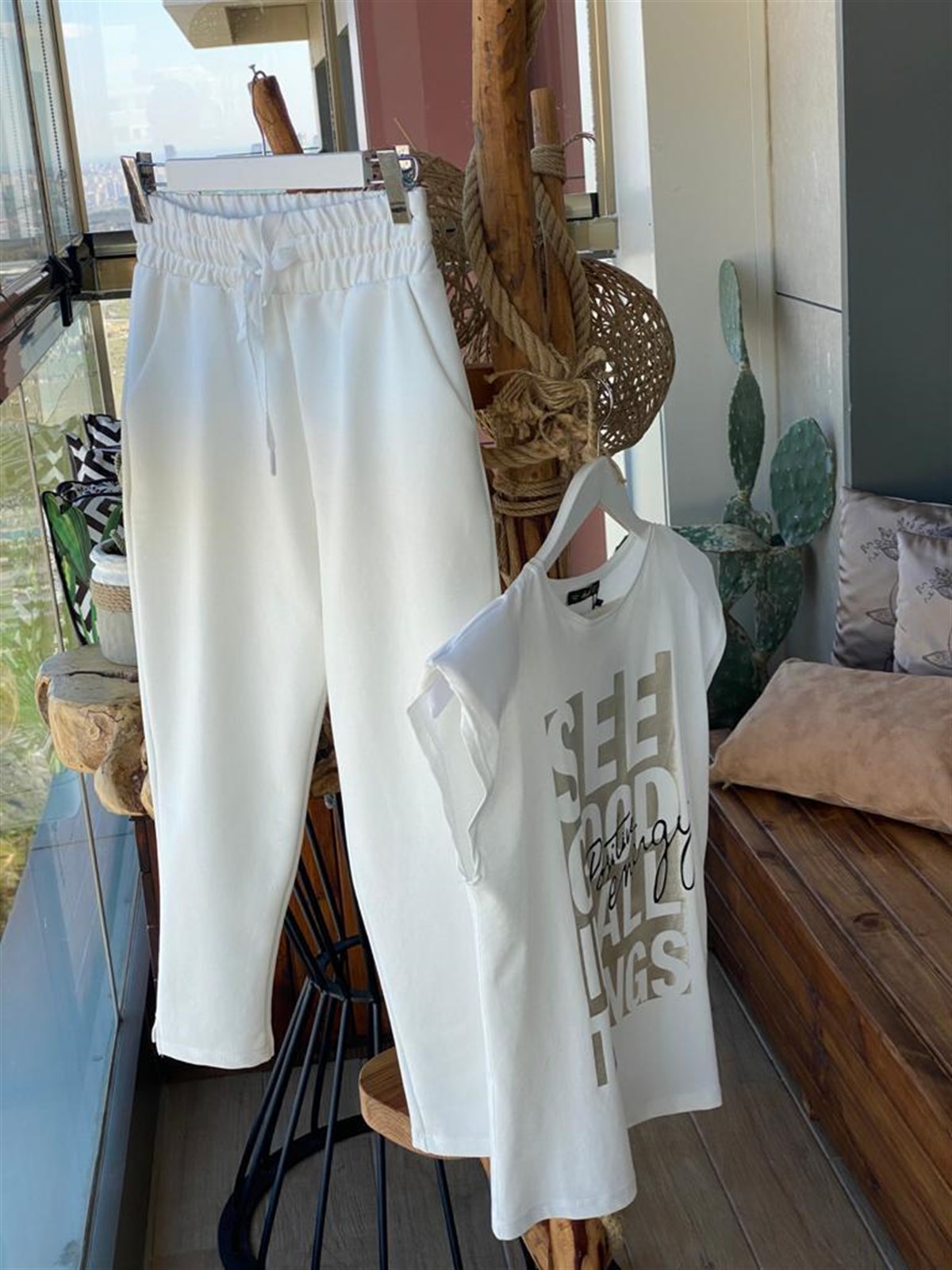 Jogger Eşofman Pantolon (EKRU)