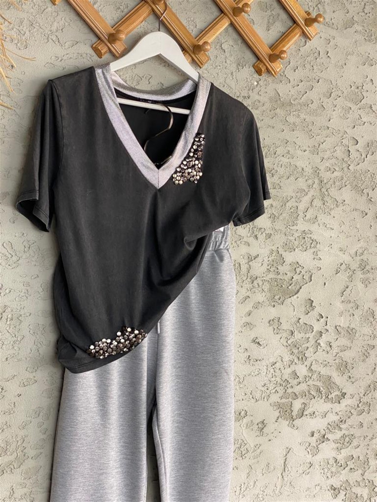 Jogger Pantolon (Açık Gri)