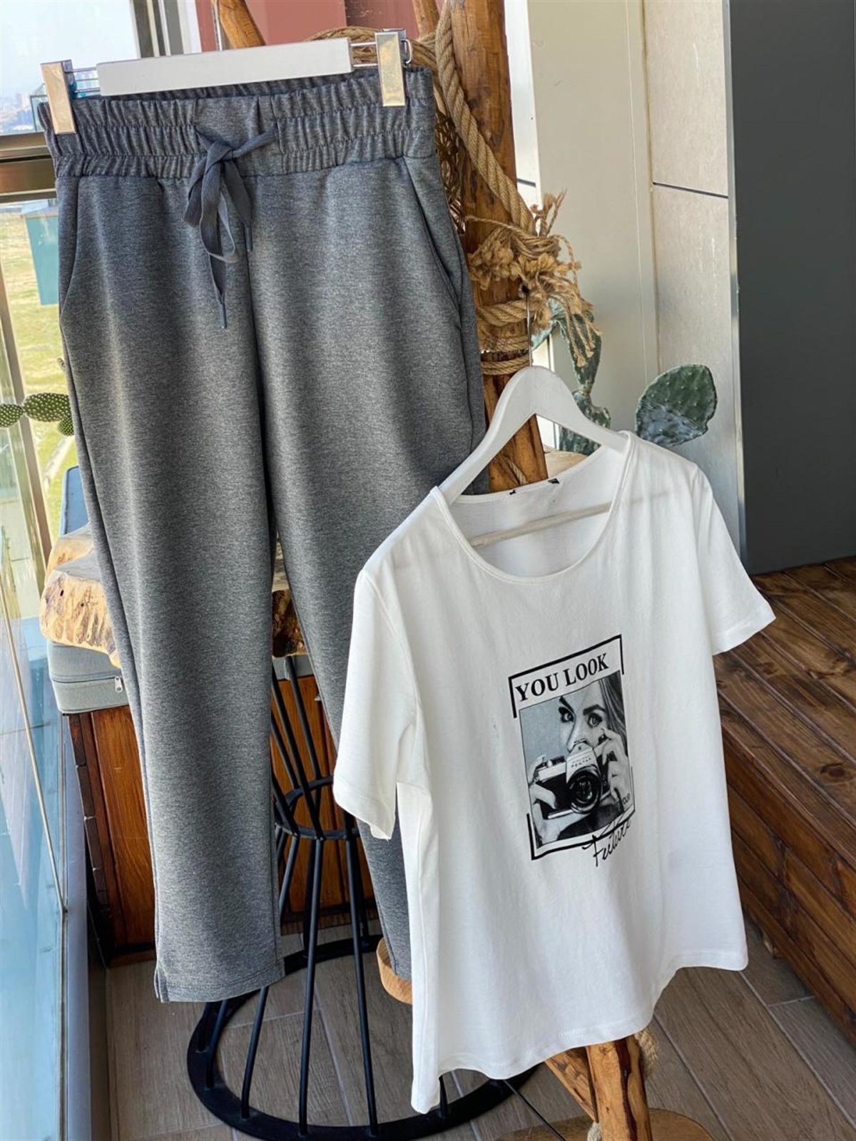 Jogger Pantolon (Gri)
