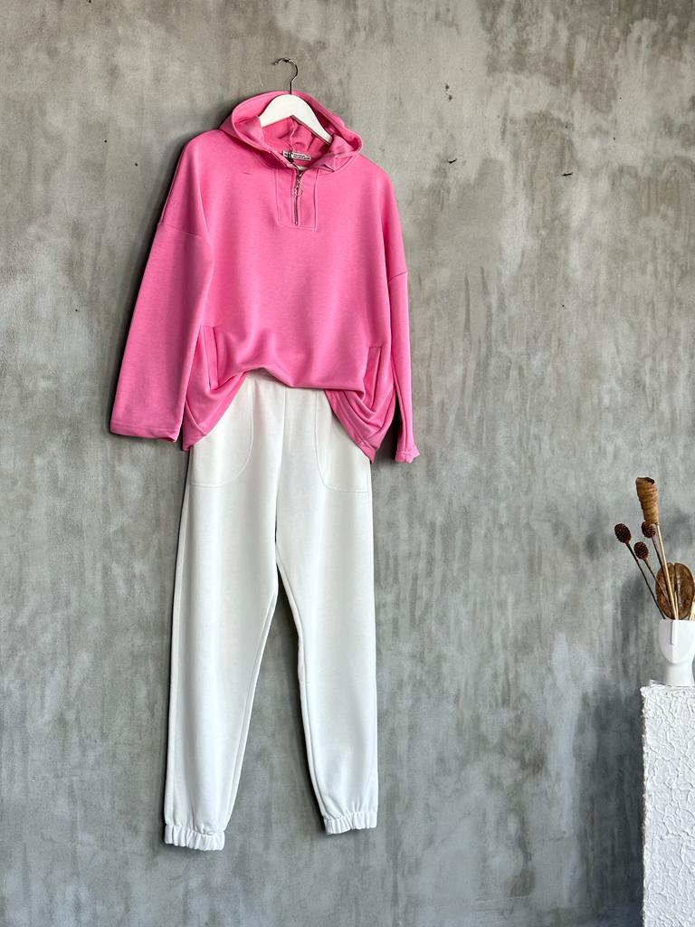 Kadın Eşofman Pantolon (Beyaz)