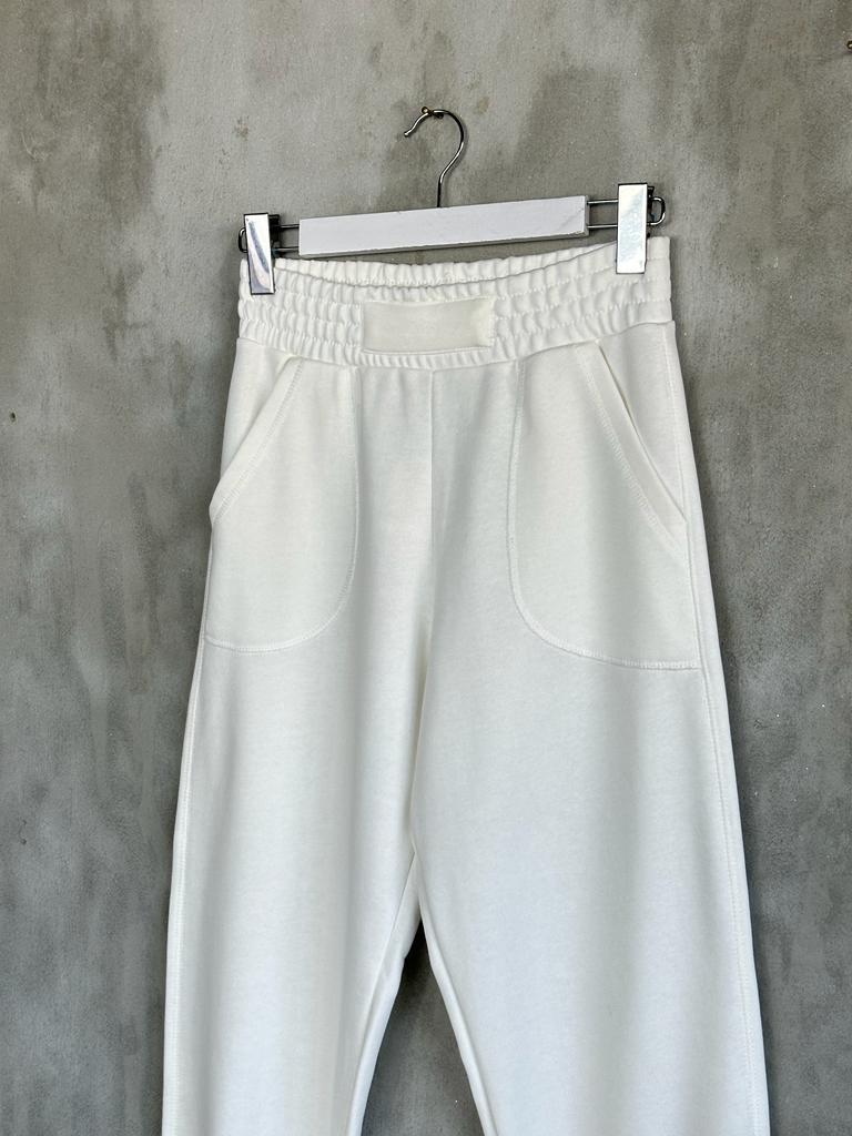 Kadın Eşofman Pantolon (Beyaz)