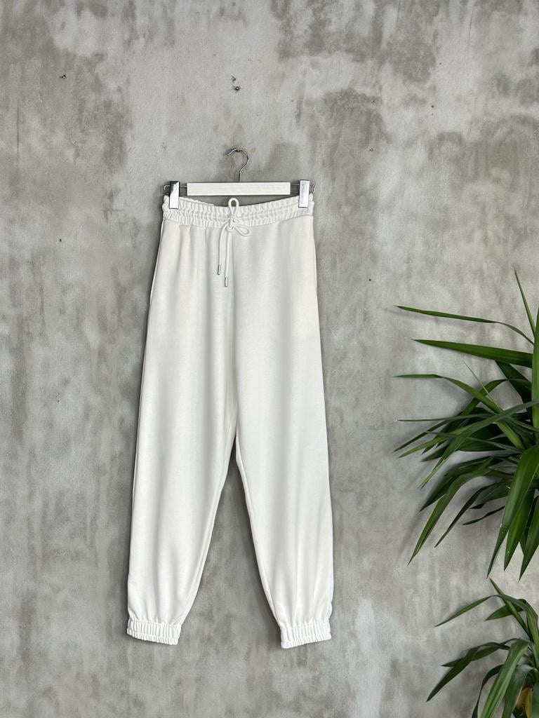 Kadın Eşofman Pantolon (Beyaz)