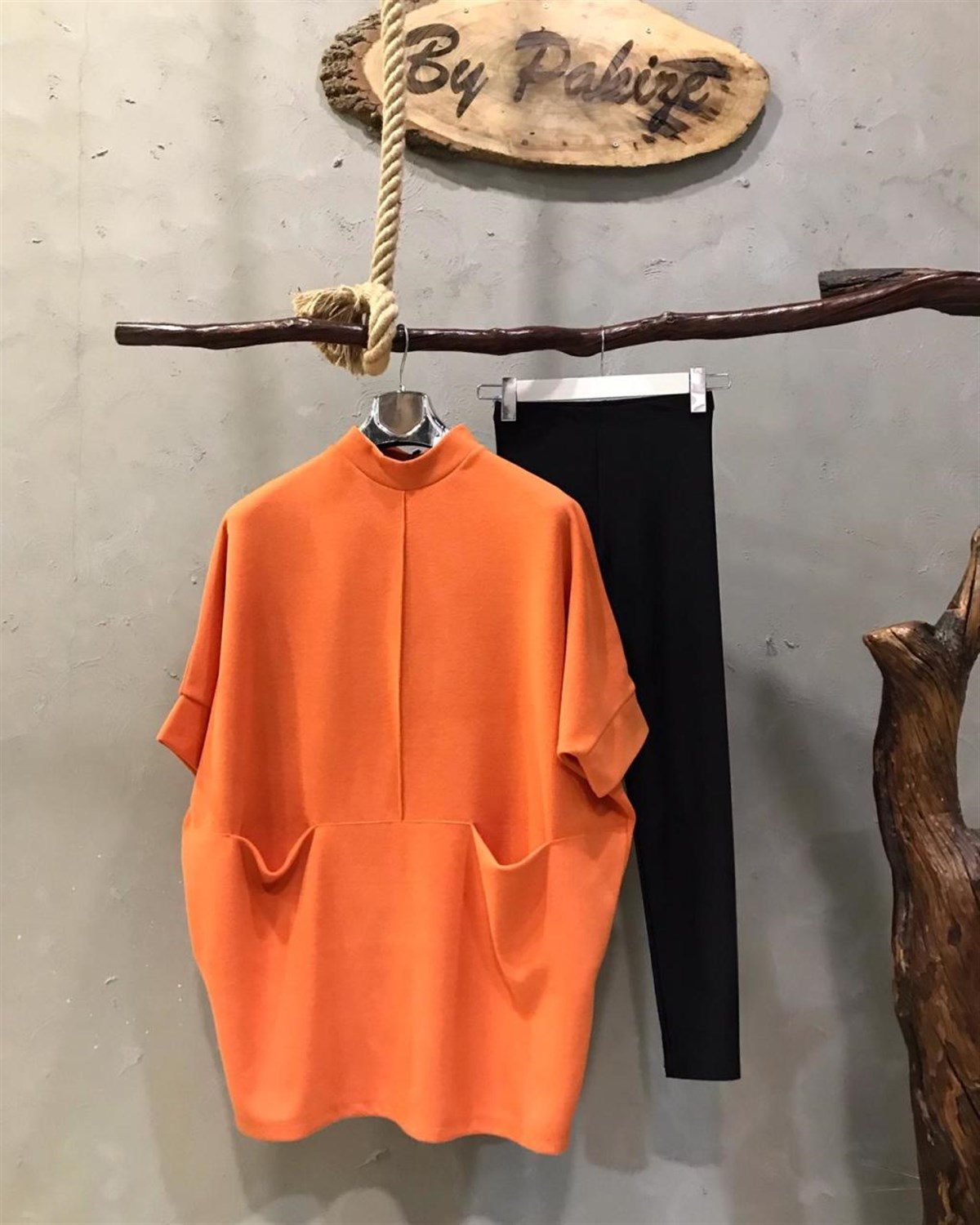 Kanguru Cepli Yarasa Bluz (ORANJ)