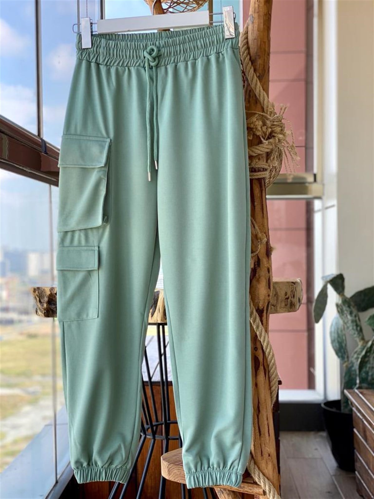 Kargo Cepli Pantolon (Mint)