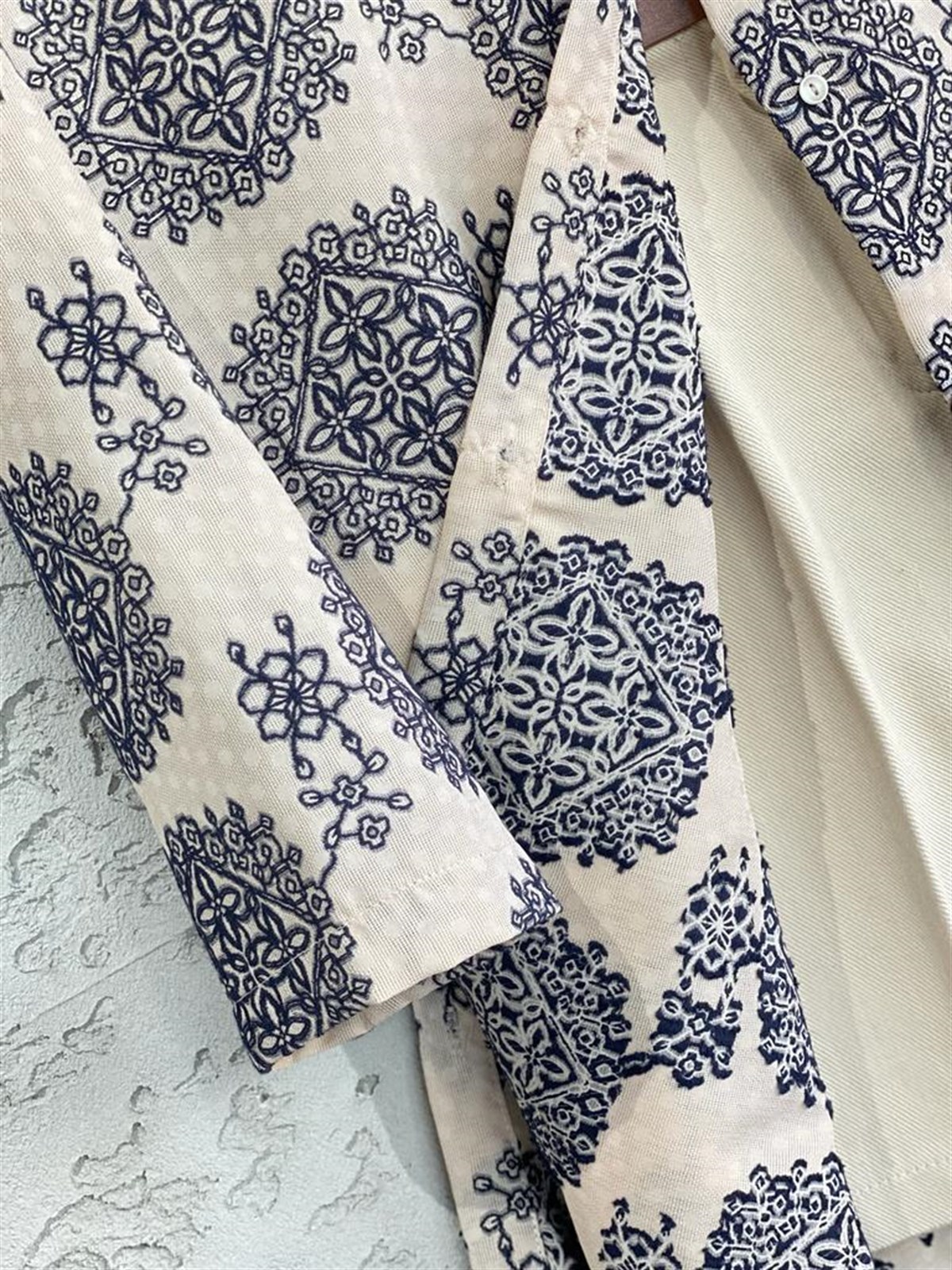 Keten Nakış İşlemeli Tunik Gömlek (Bej)