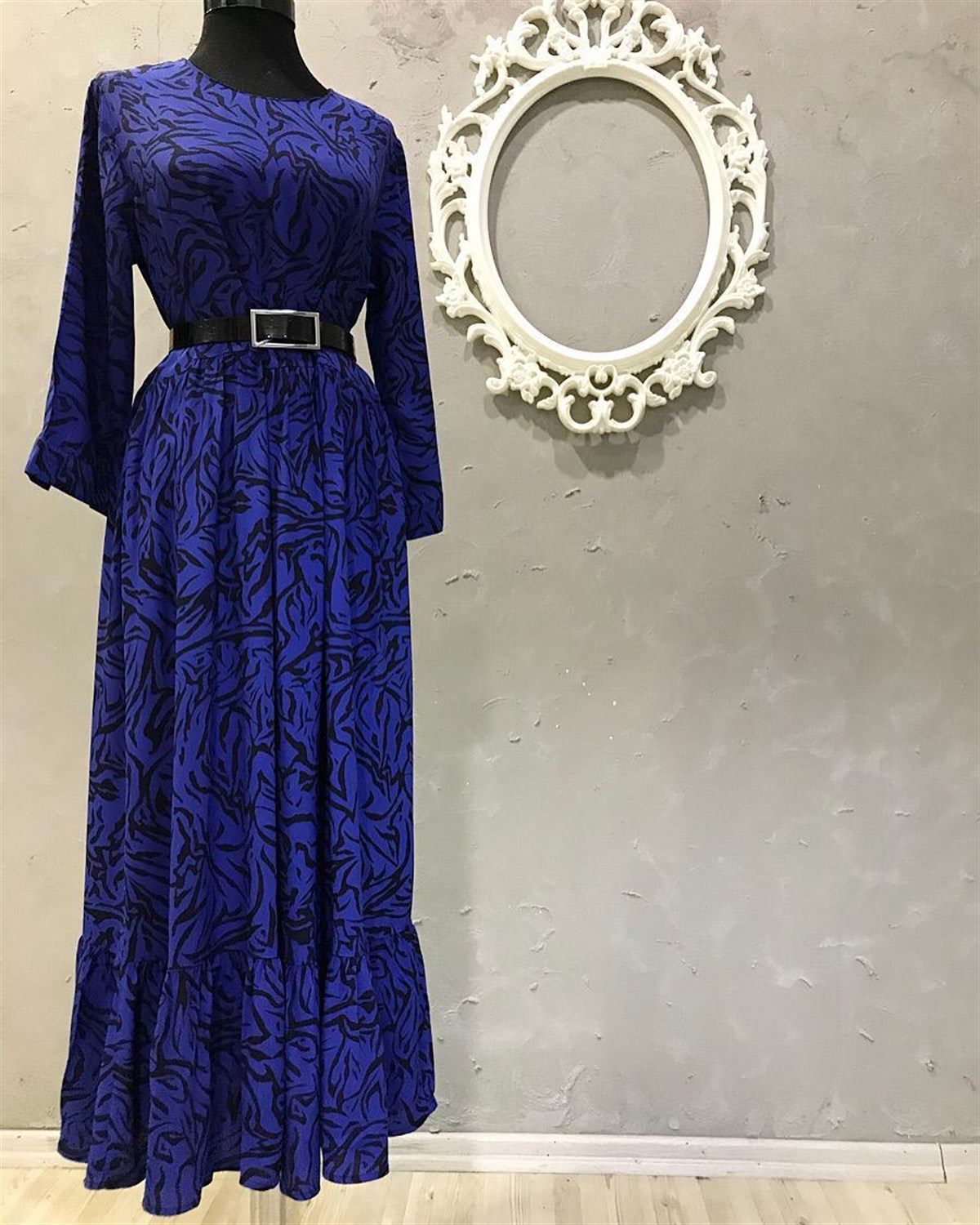 Krep Kumaş Salaş Model Elbise