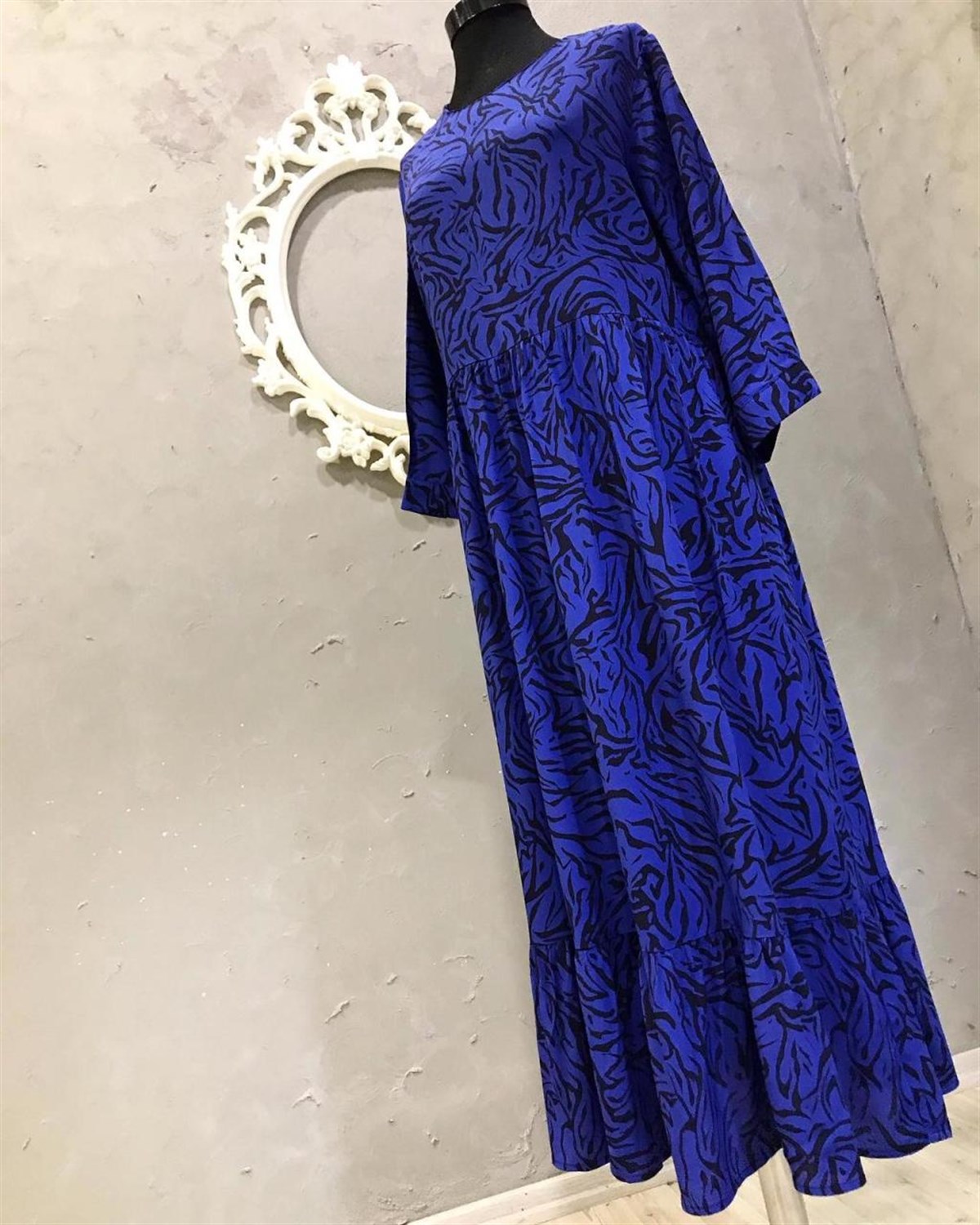 Krep Kumaş Salaş Model Elbise