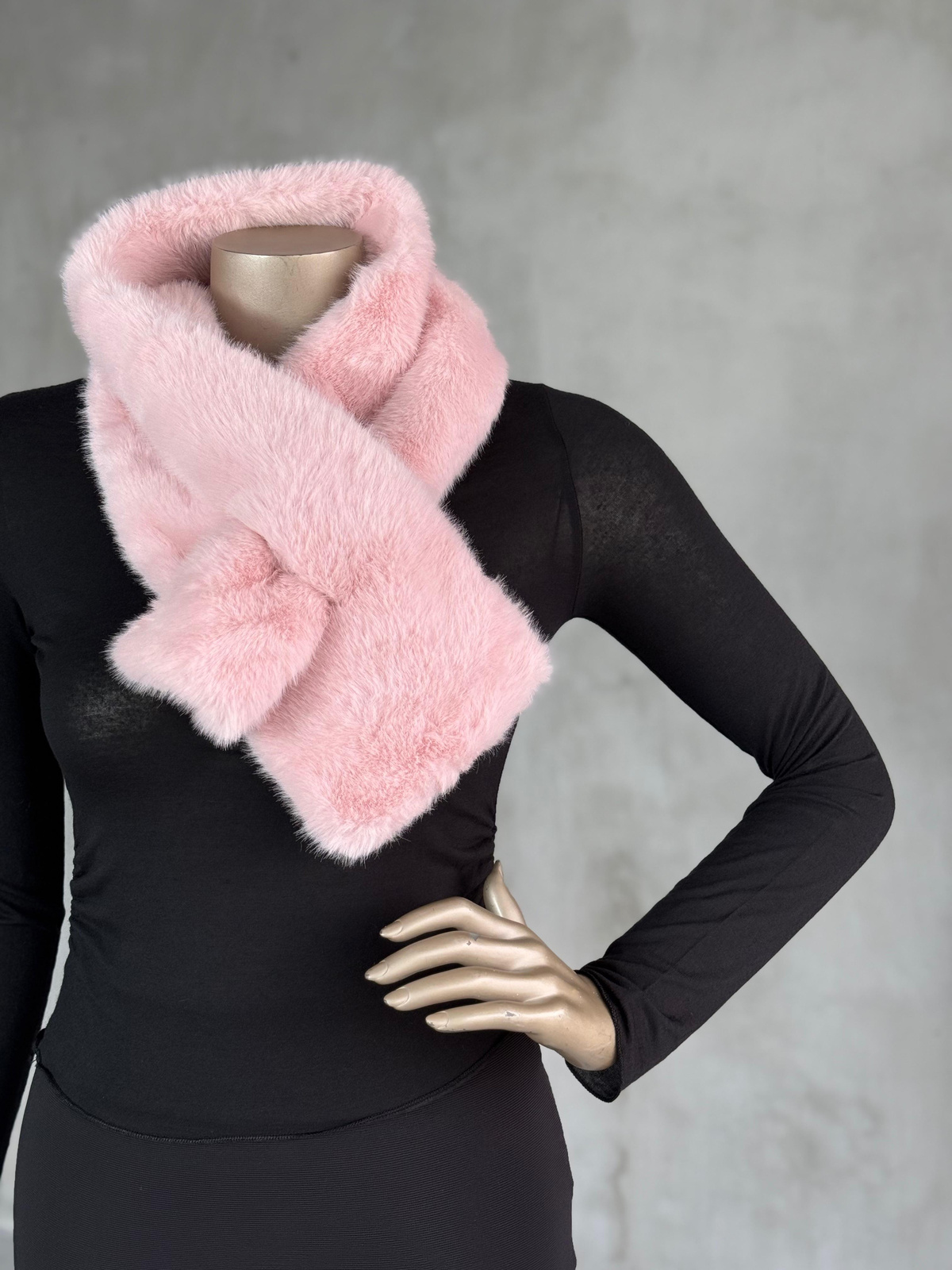 Kürk Boyunluk (Siyah/Pembe/Bej/Camel)