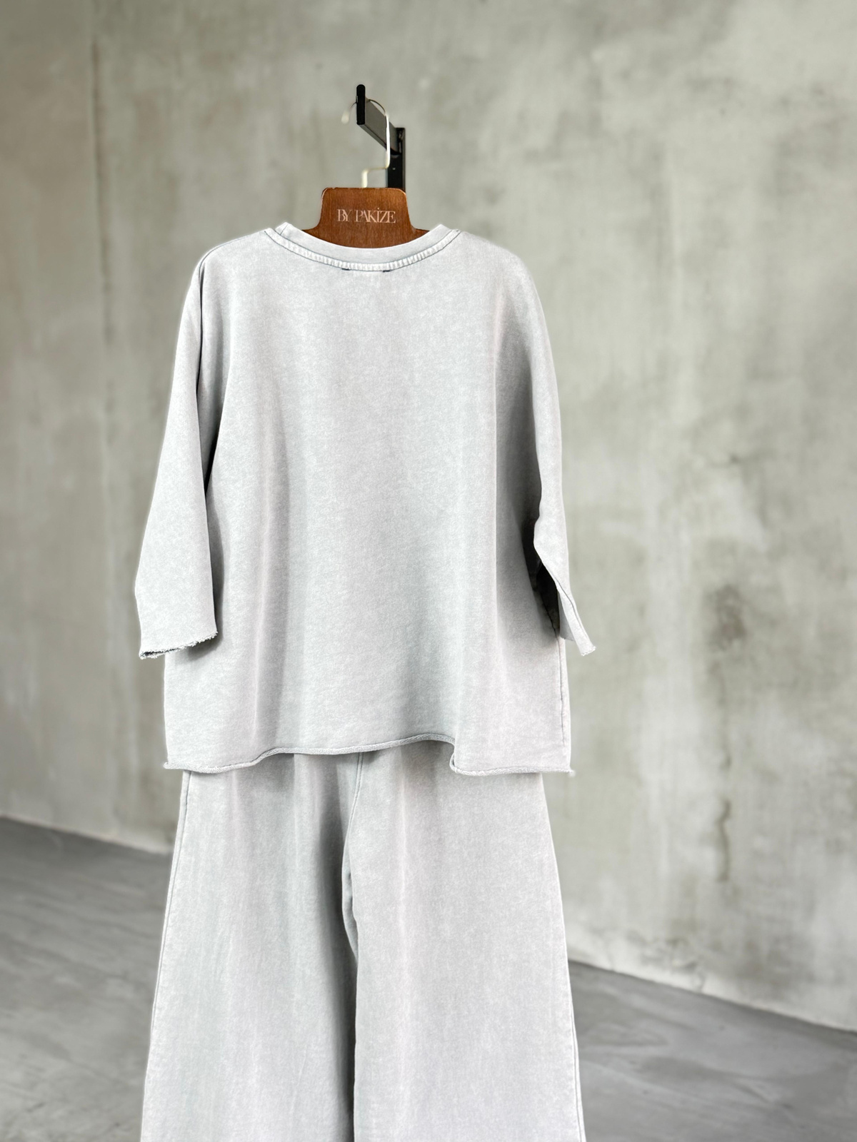 LA California Taş Yıkama Oversize Takım 