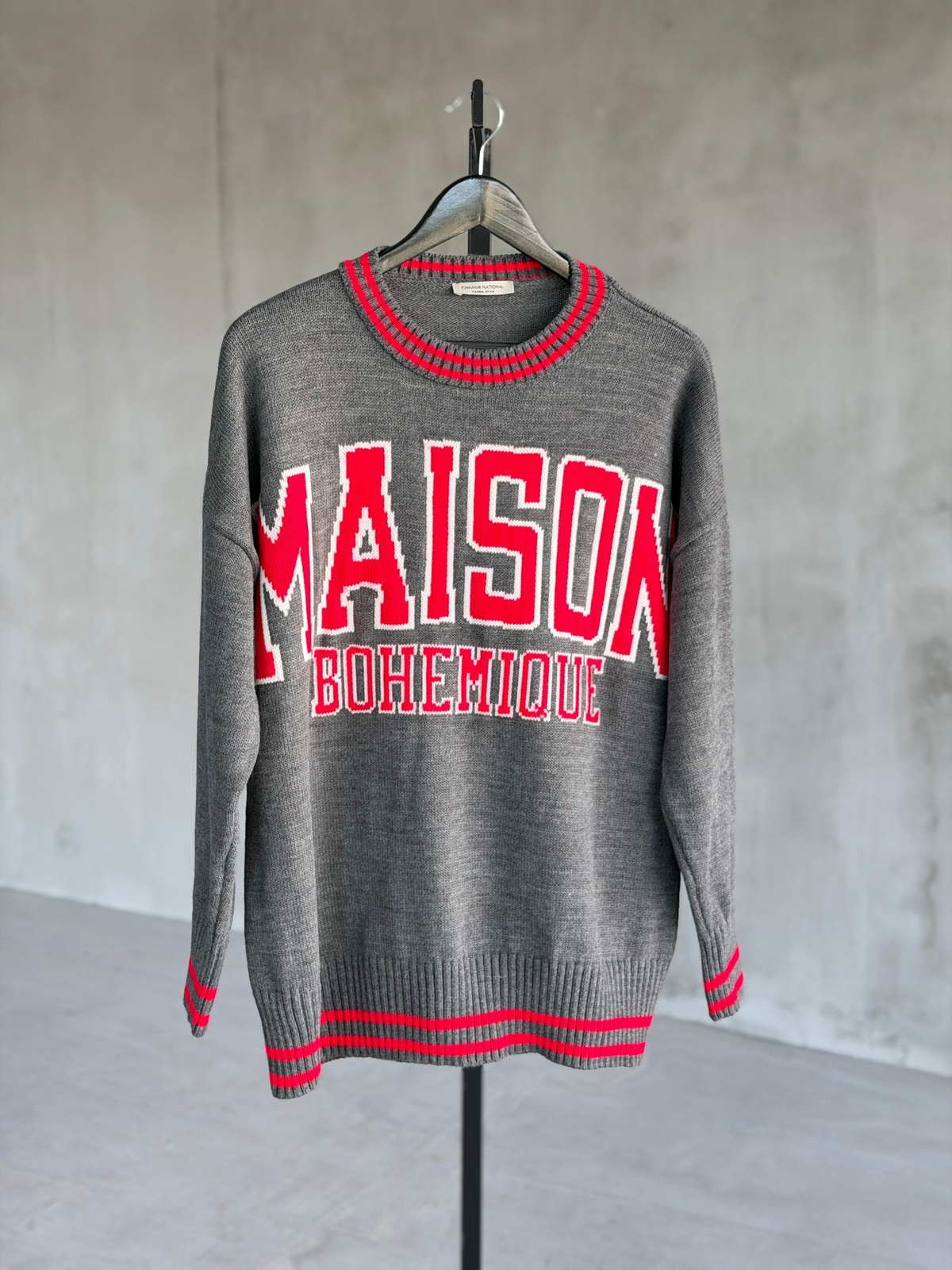 Maison Kolej Oversize Tunik Kazak (Antrasit)
