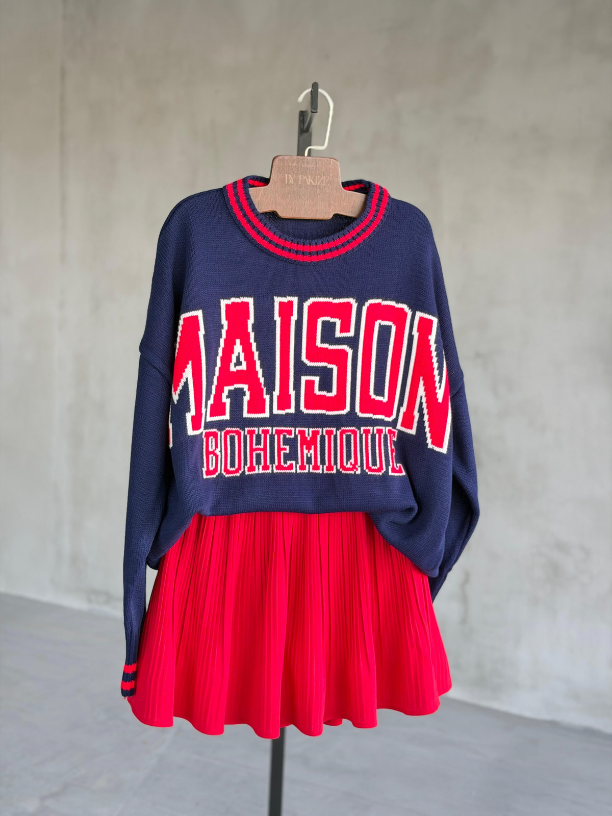 Maison Kolej Oversize Tunik Kazak (Lacivert)