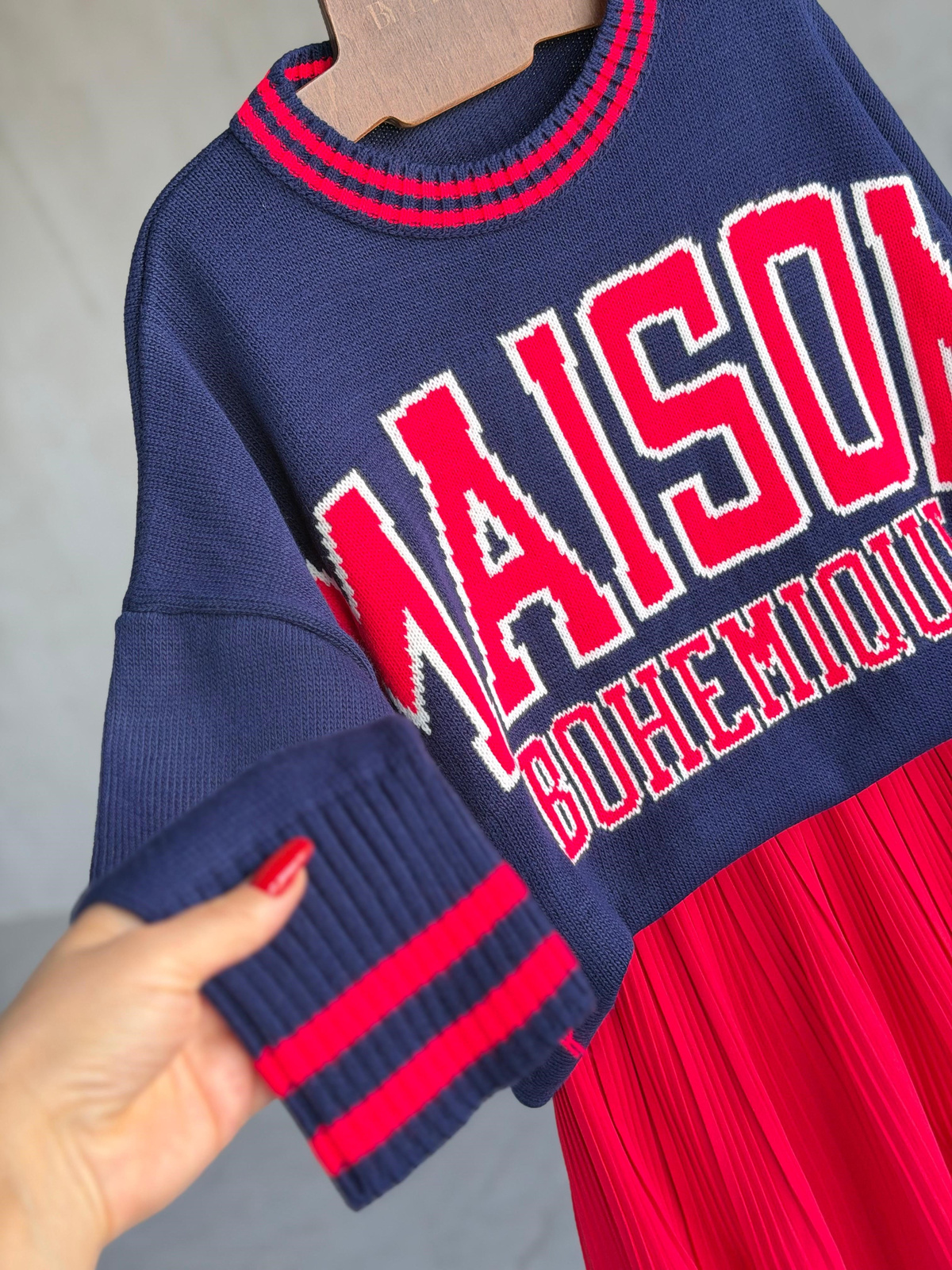 Maison Kolej Oversize Tunik Kazak (Lacivert)