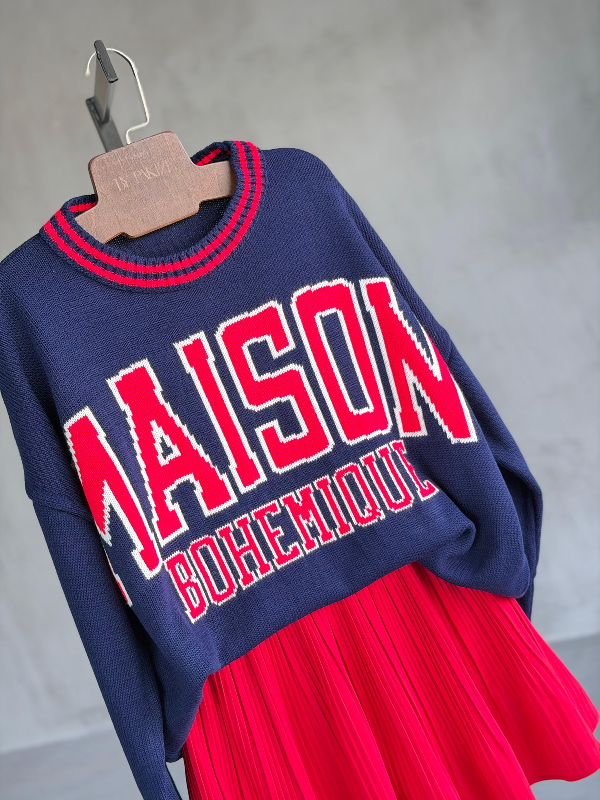 Maison Kolej Oversize Tunik Kazak (Lacivert)