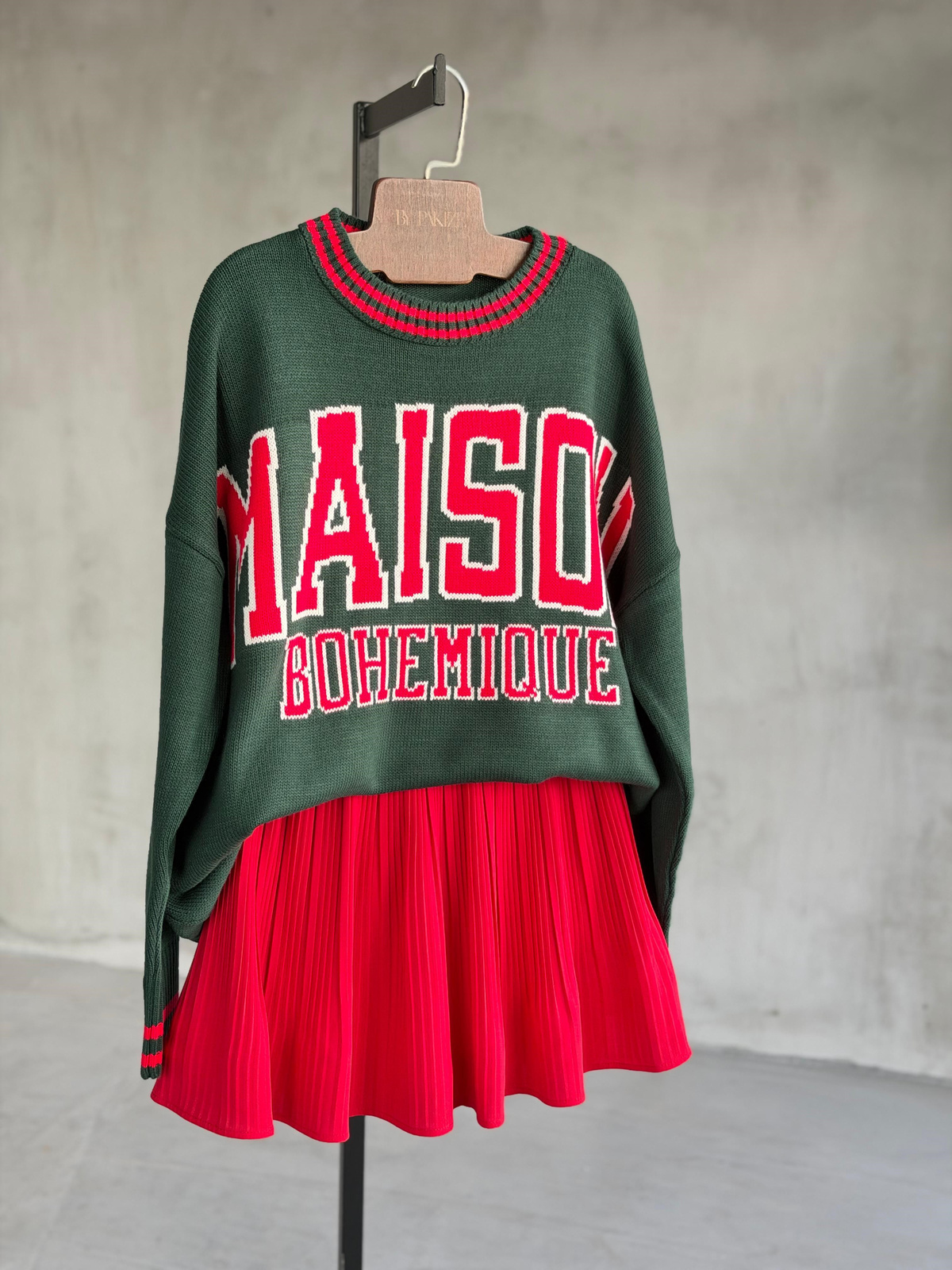 Maison Kolej Oversize Tunik Kazak (Zümrüt)