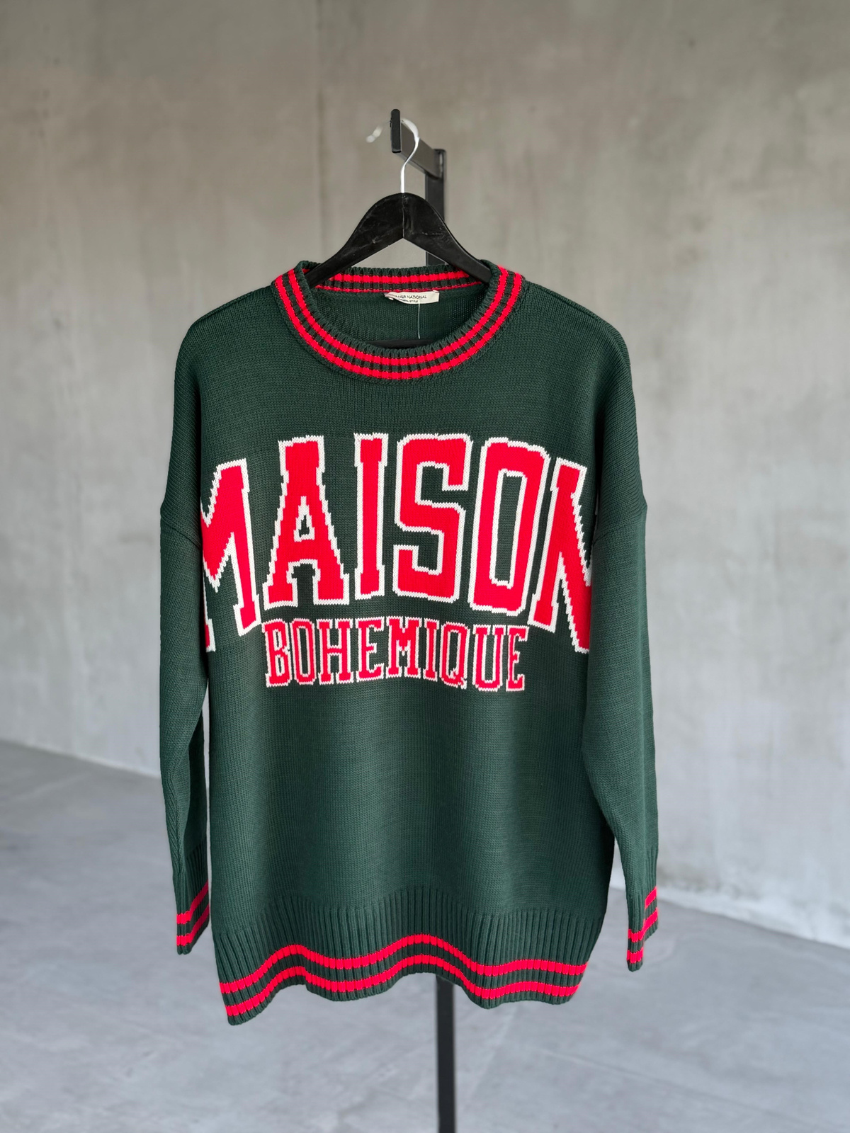 Maison Kolej Oversize Tunik Kazak (Zümrüt)