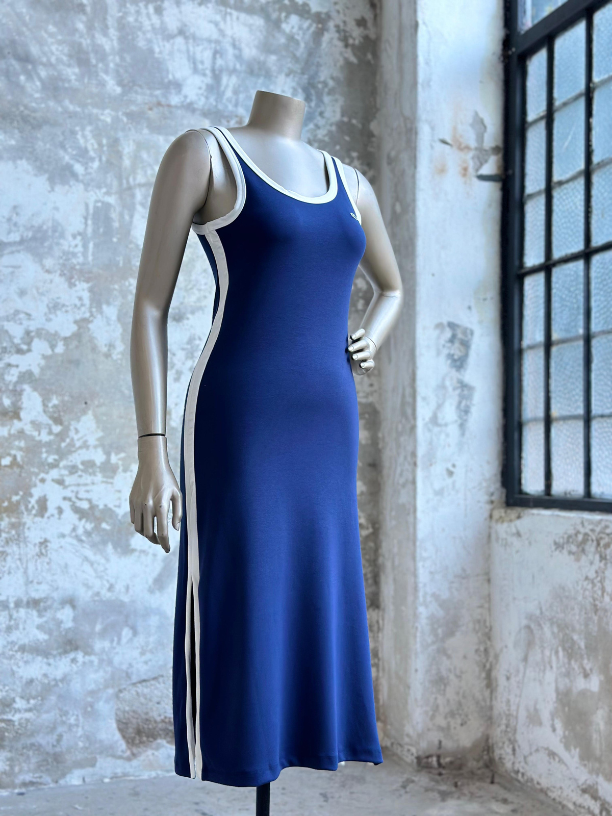 Marka Model Modal Kumaş Midi Boy Elbise (Lacivert)
