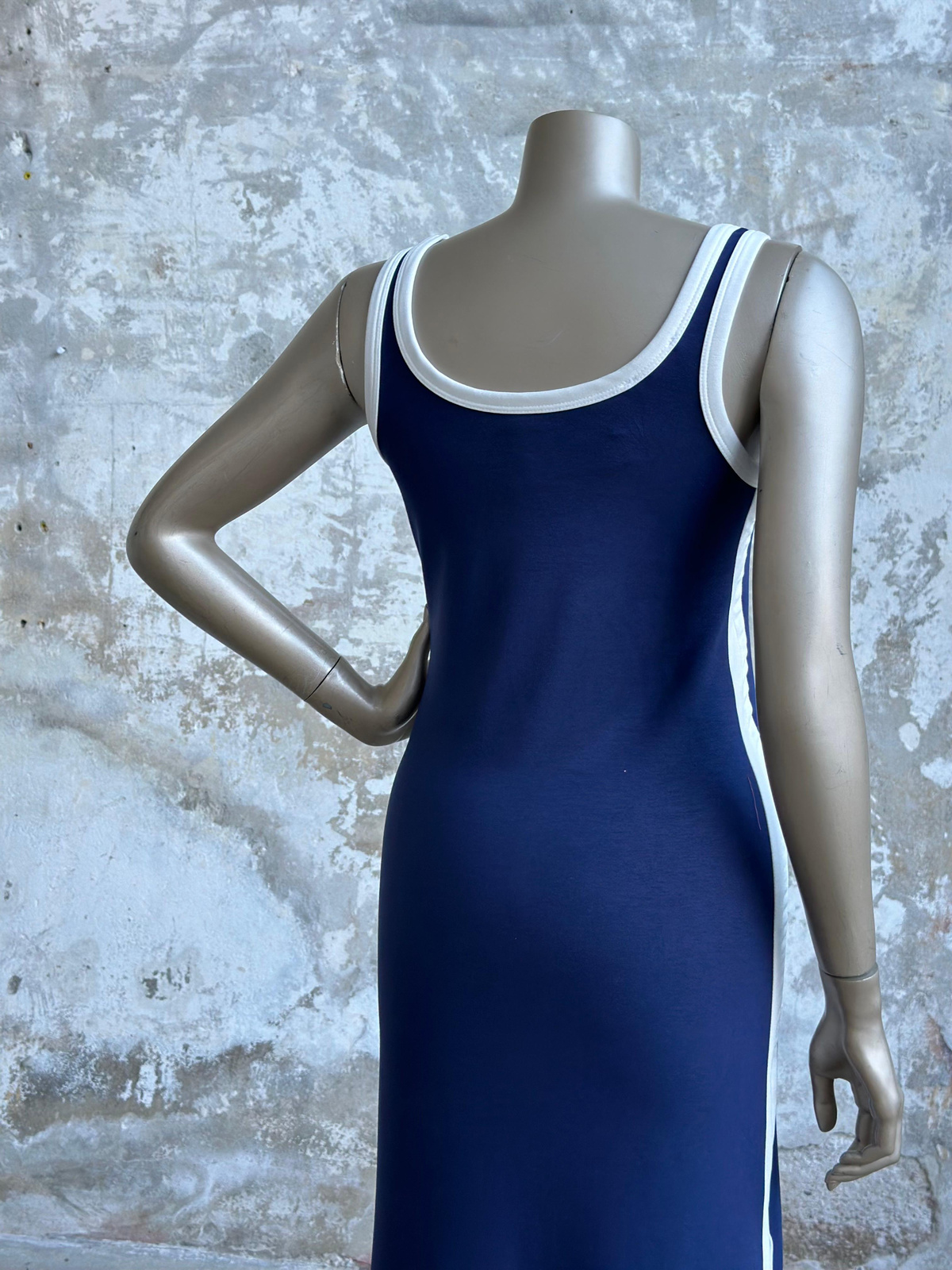 Marka Model Modal Kumaş Midi Boy Elbise (Lacivert)