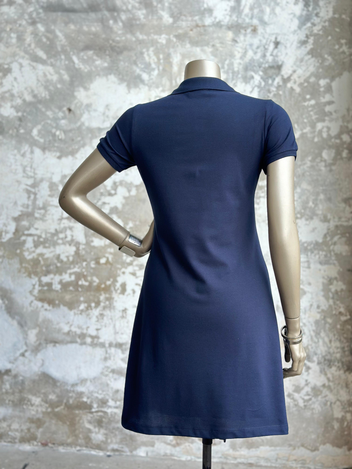 Marka Model Polo Yaka Elbise (Lacivert)