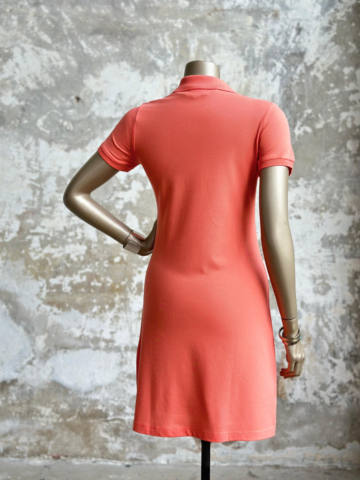 Marka Model Polo Yaka Elbise (Somon)