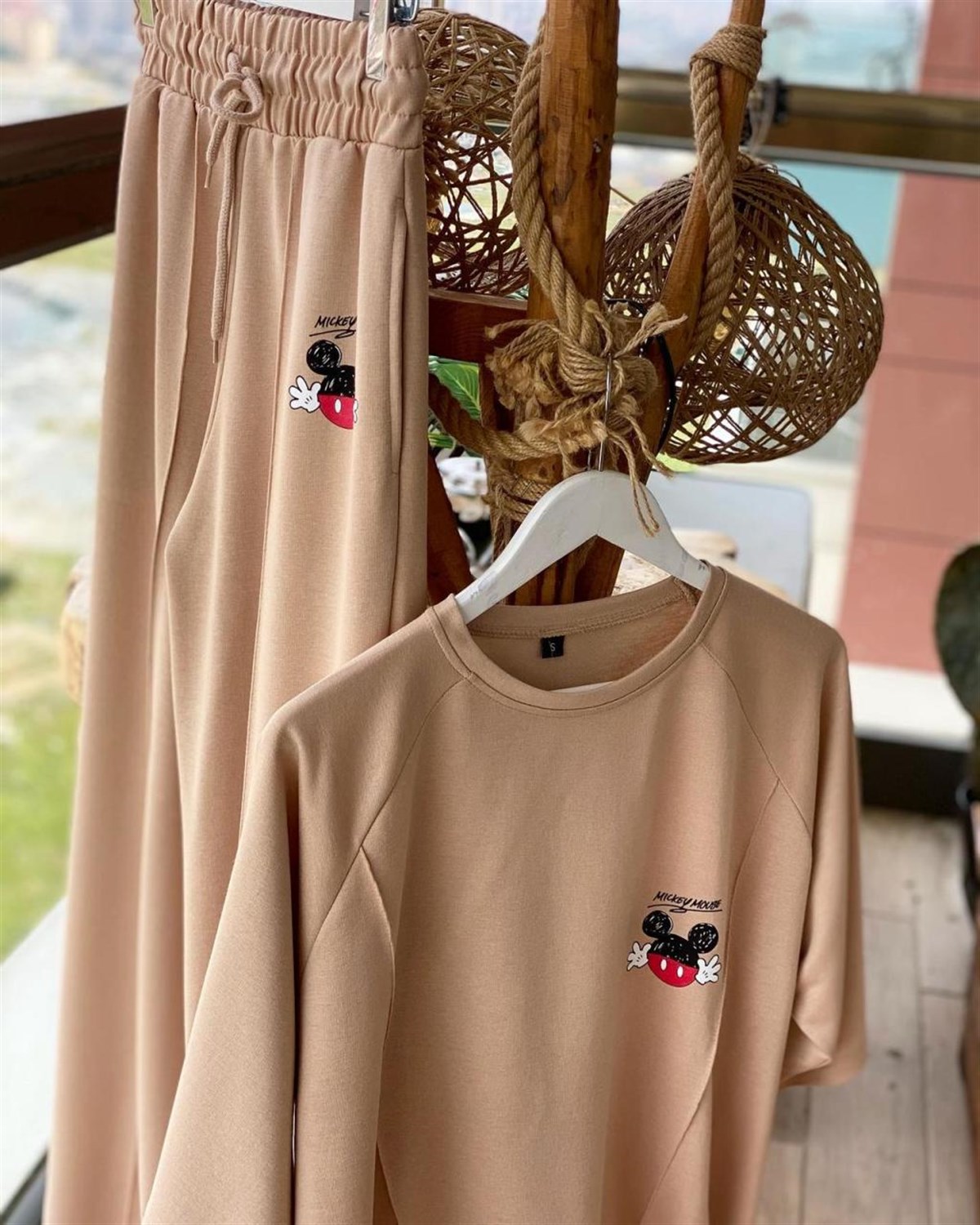 Mickey Baskılı Takım (Camel)