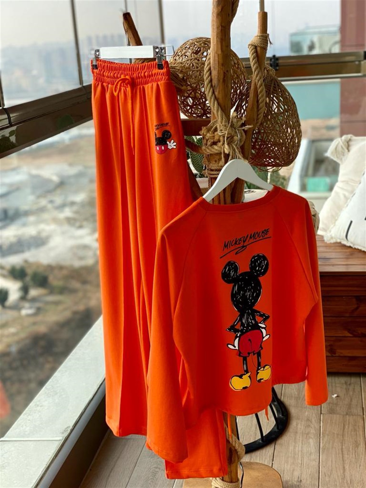 Mickey Baskılı Takım (Oranj)