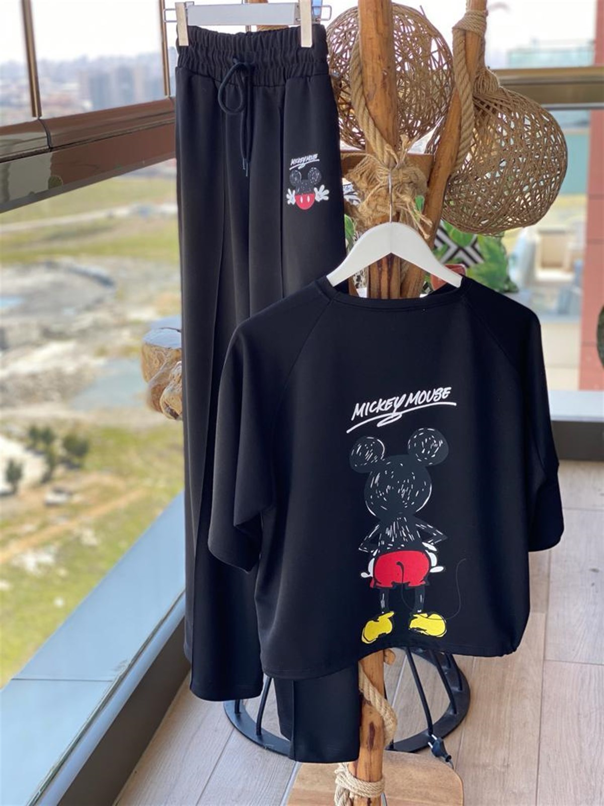 Mickey Baskılı Takım (SİYAH)