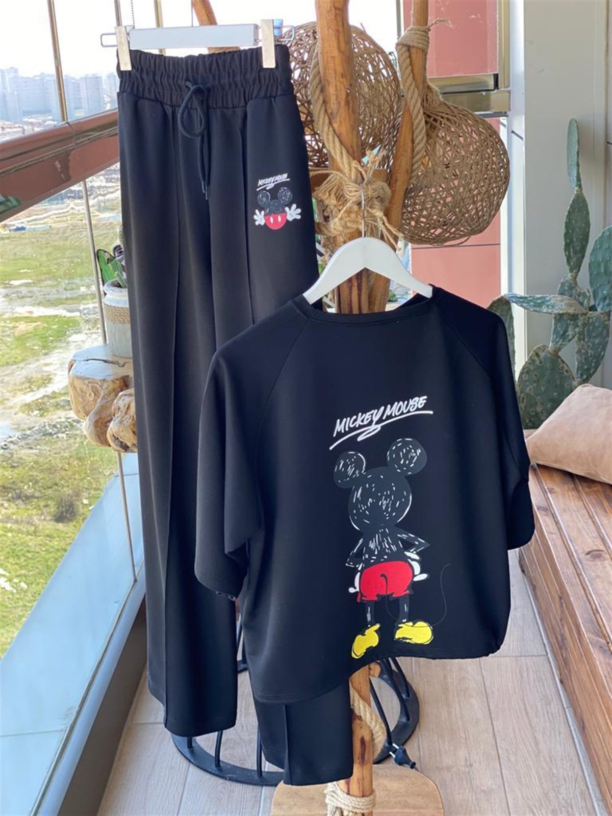 Mickey Baskılı Takım (SİYAH)