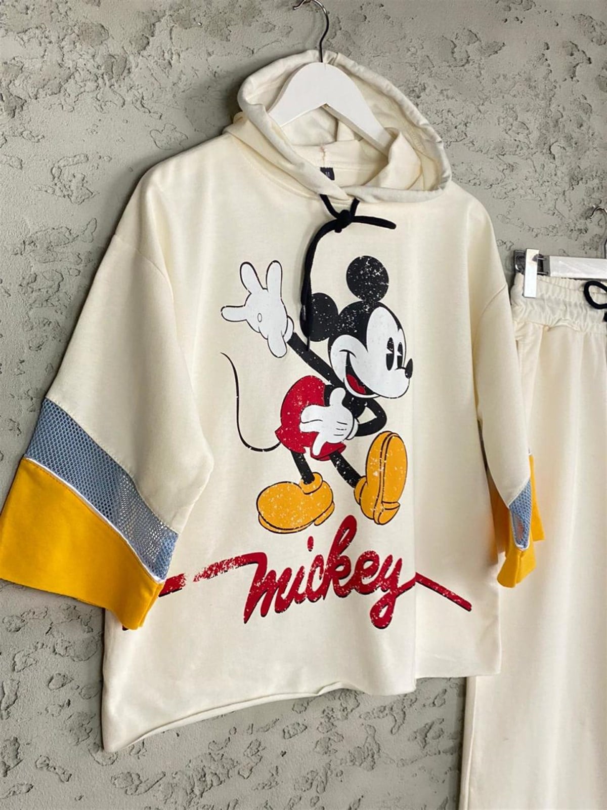 Mickey Mouse Baskılı Takım (Gri)