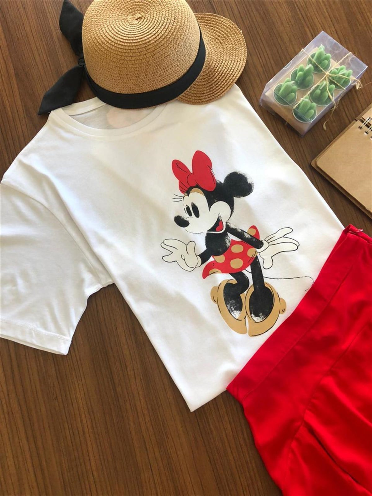 Mickey Mouse Tshirt (KIRMIZI)