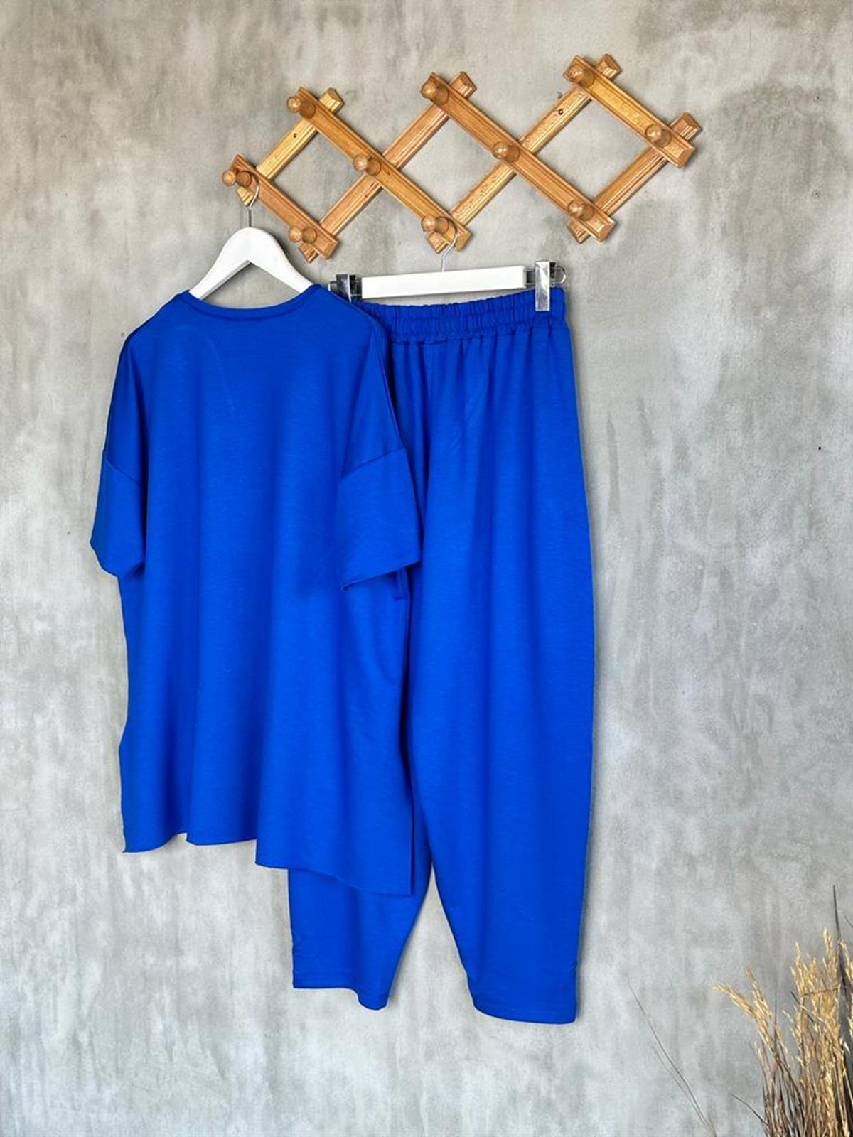 Neon Arma Detaylı Oversize Takım (Lacivert)