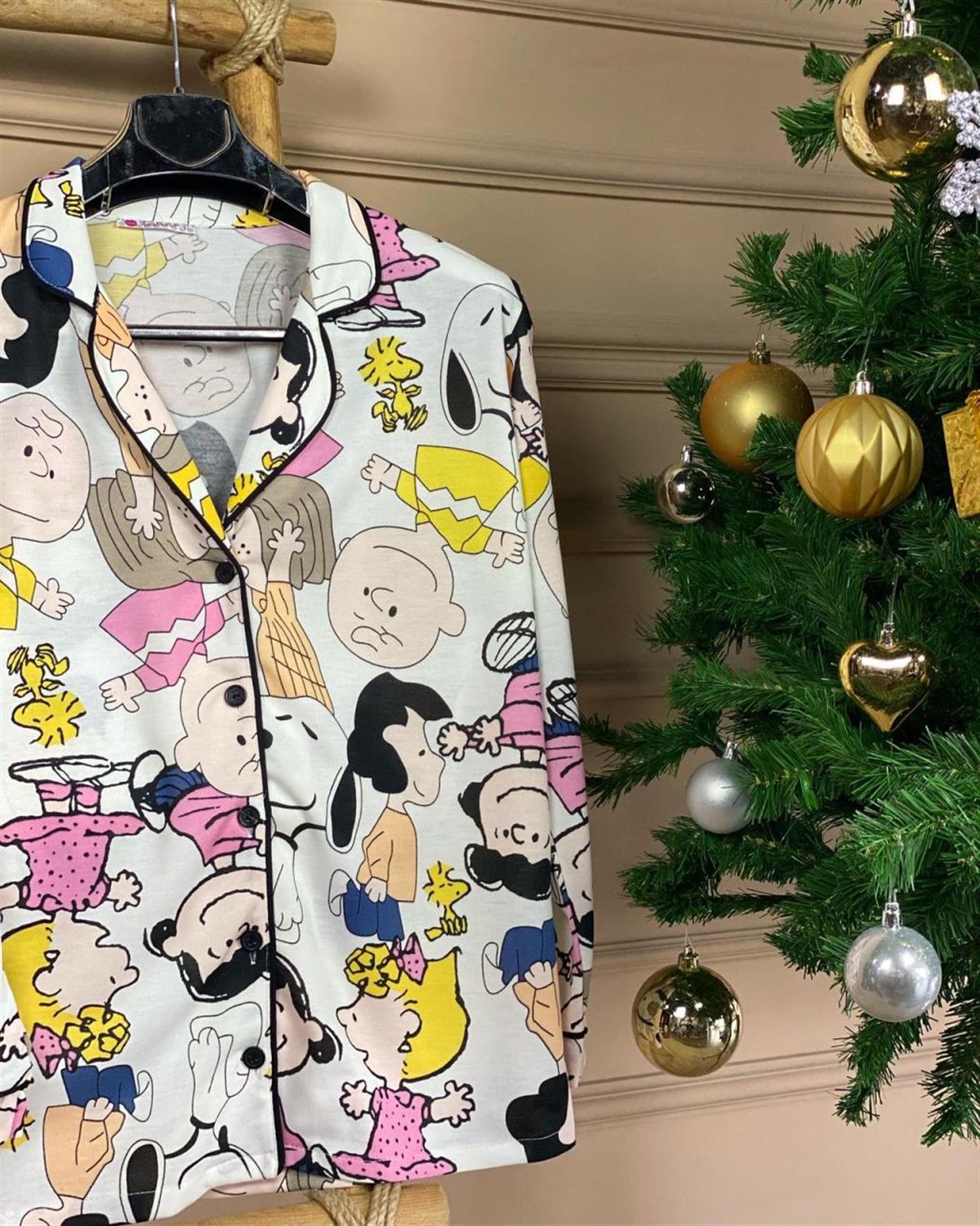 Örgü Dokuma Kumaş Pijama Takım (ANNE)
