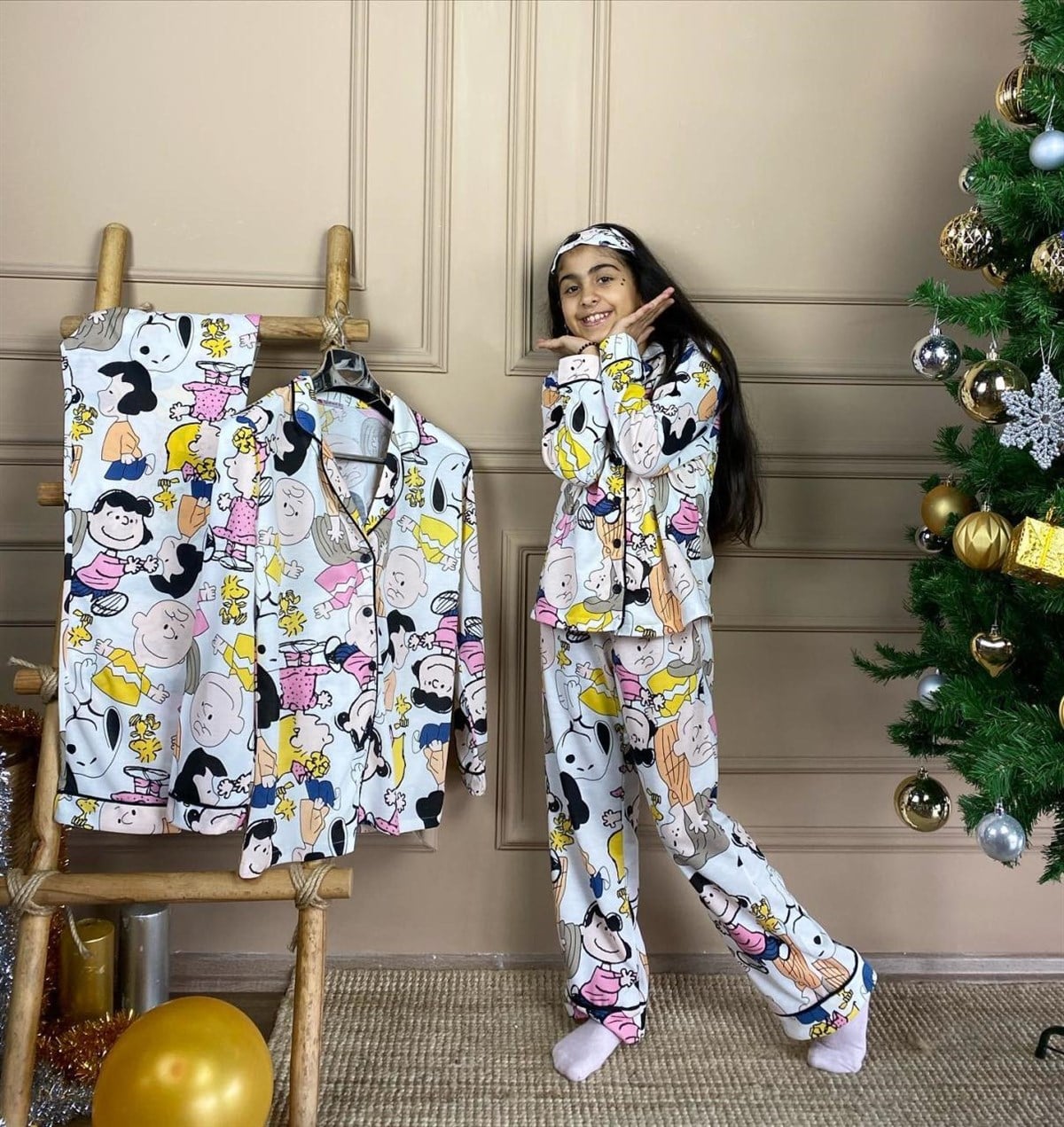 Örgü Dokuma Kumaş Pijama Takım (ÇOCUK)