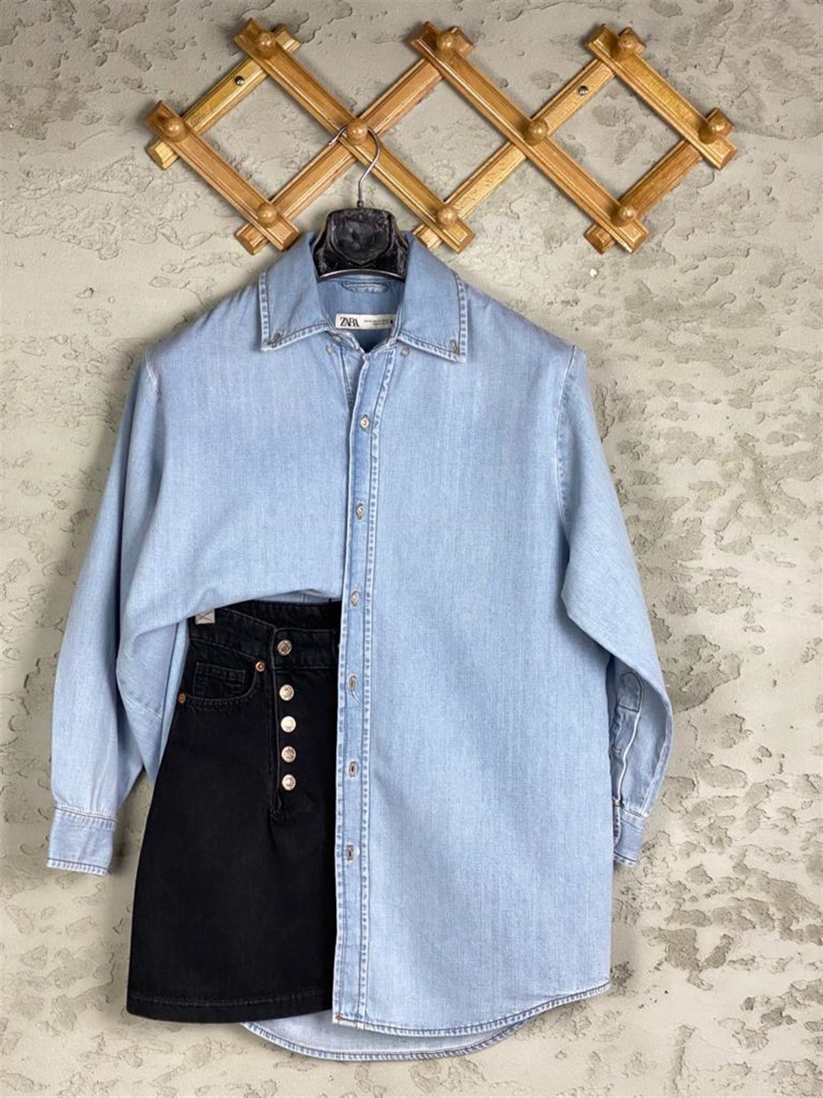 Orjinal Marka Kot Gömlek (Buz Mavisi)
