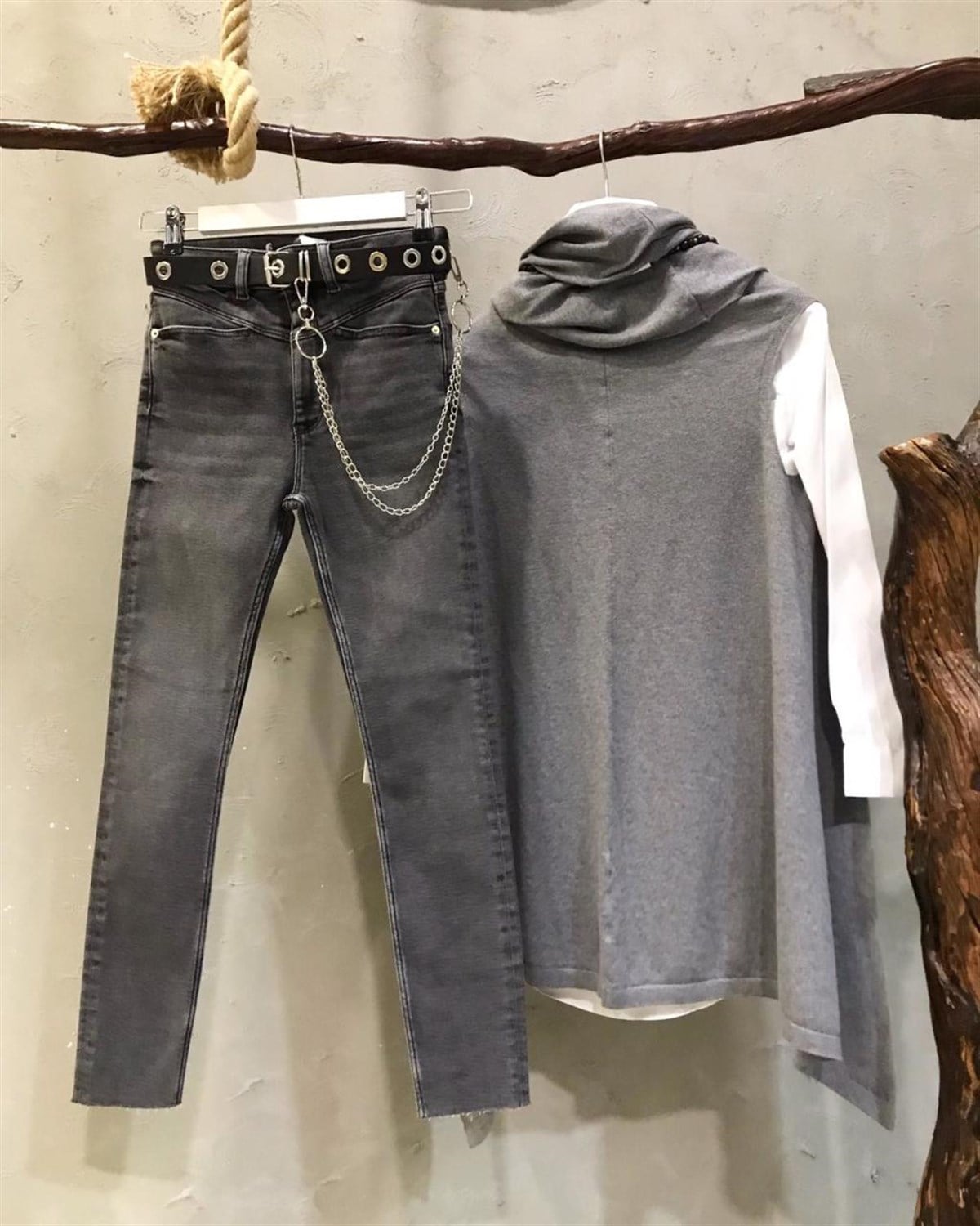 Orjinal Marka Yüksek Bel Likralı Jean
