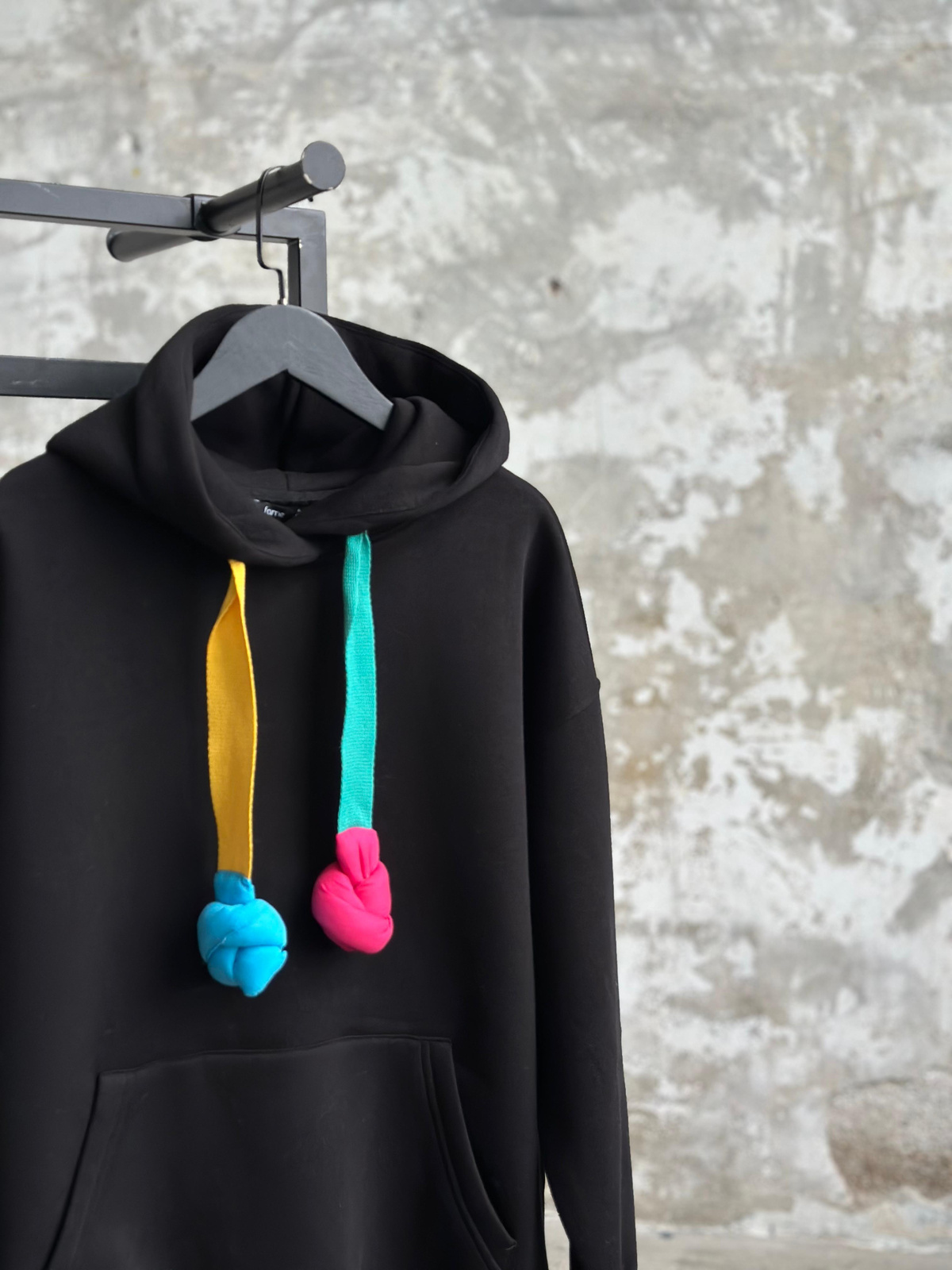 Oversize Kapüşonlu Sweat (Siyah)